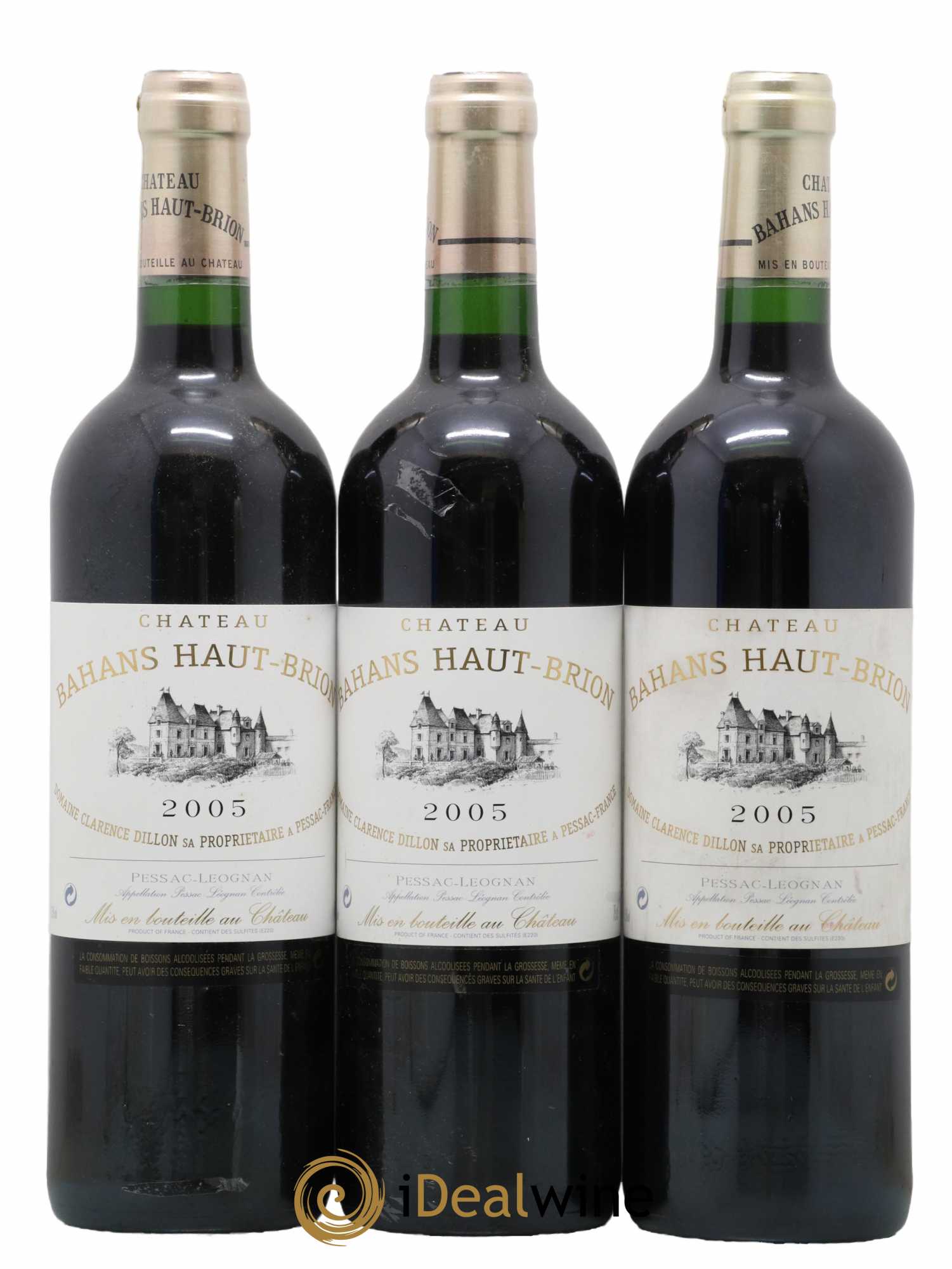 Clarence (Bahans) de Haut-Brion Second Vin 2005 - Lot de 3 bouteilles - 0