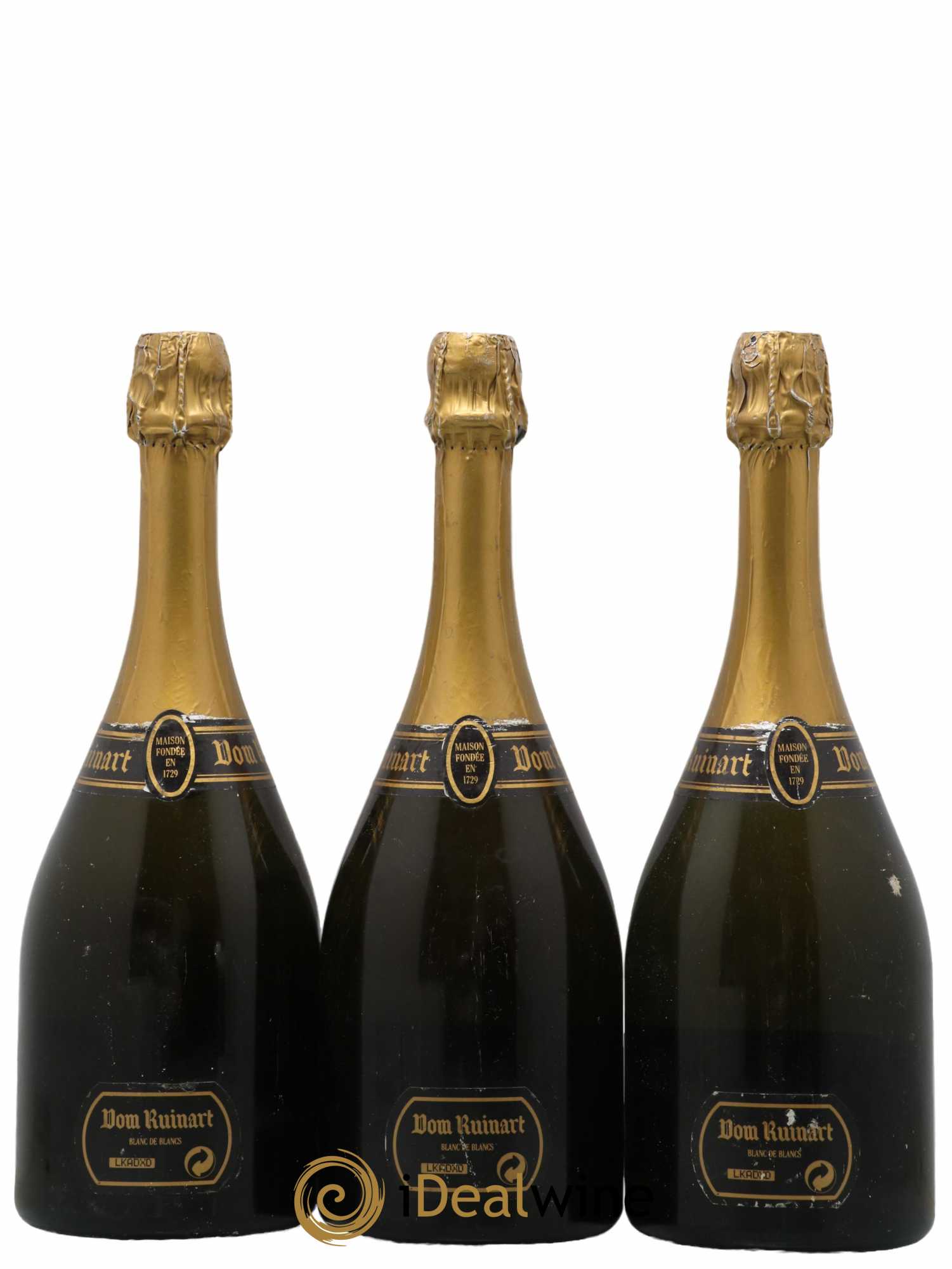 Dom Ruinart Brut Ruinart 1988 - Lotto di 3 bottiglie - 1