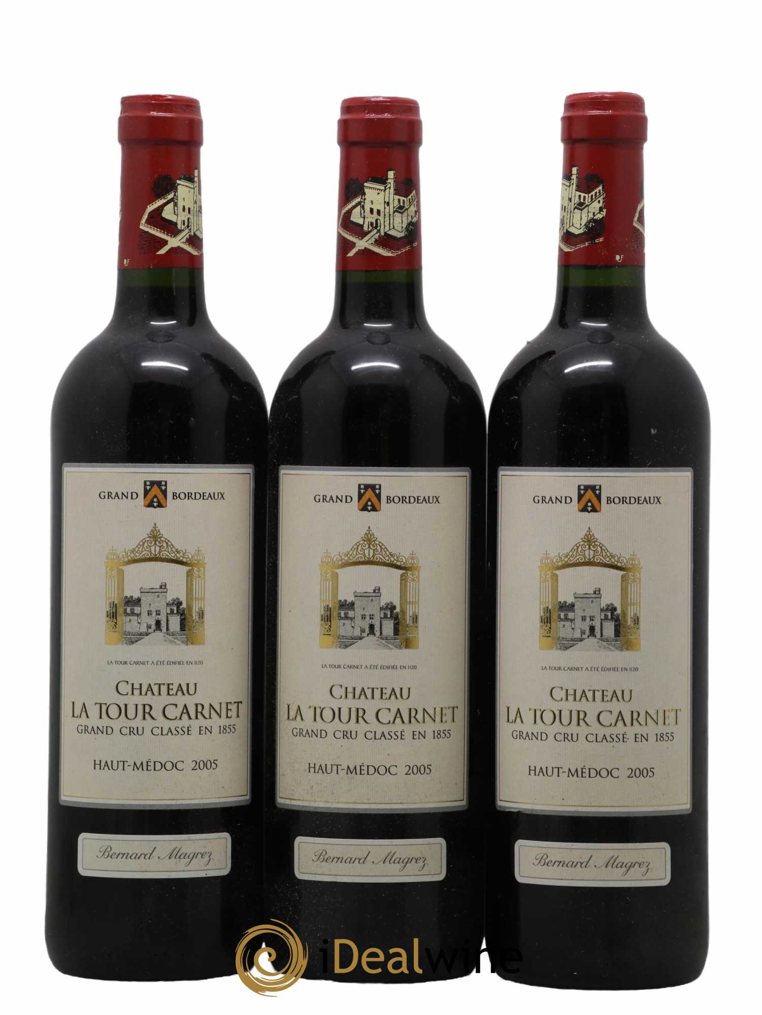 Château la Tour Carnet 4ème Grand Cru Classé 2005 - Lot de 6 bouteilles - 2