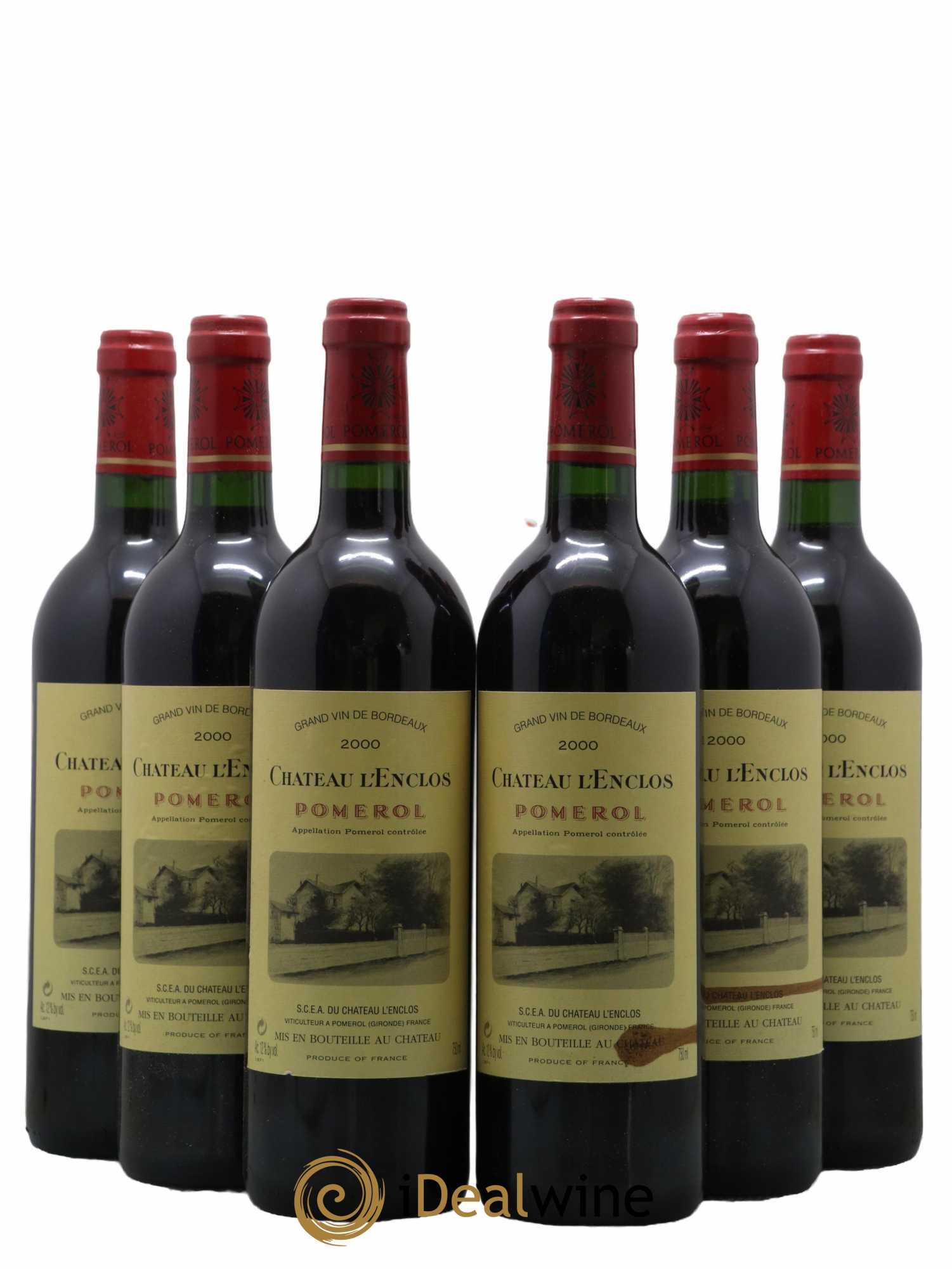 Château l' Enclos 2000 - Lot de 6 bouteilles - 0