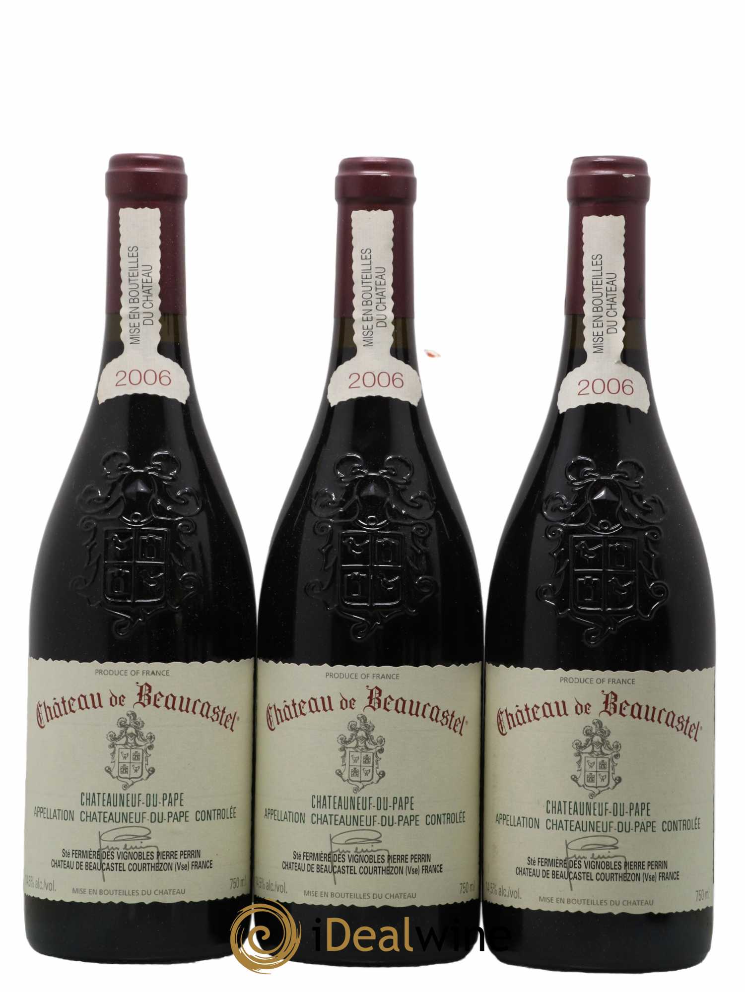 Châteauneuf-du-Pape Château de Beaucastel Famille Perrin 2006 - Lot de 6 bouteilles - 1