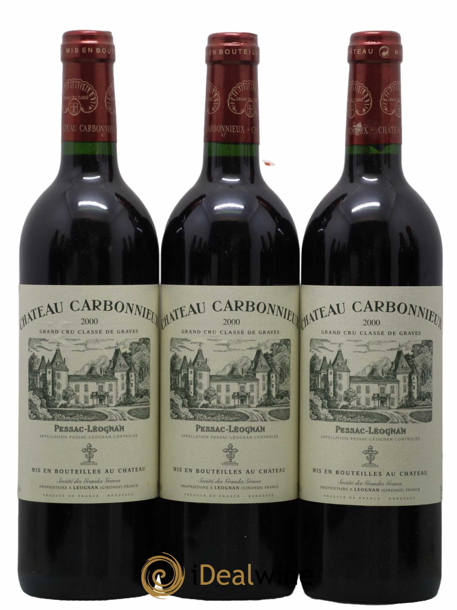 Château Carbonnieux Cru Classé de Graves 2000 - Lot de 12 bouteilles - 2