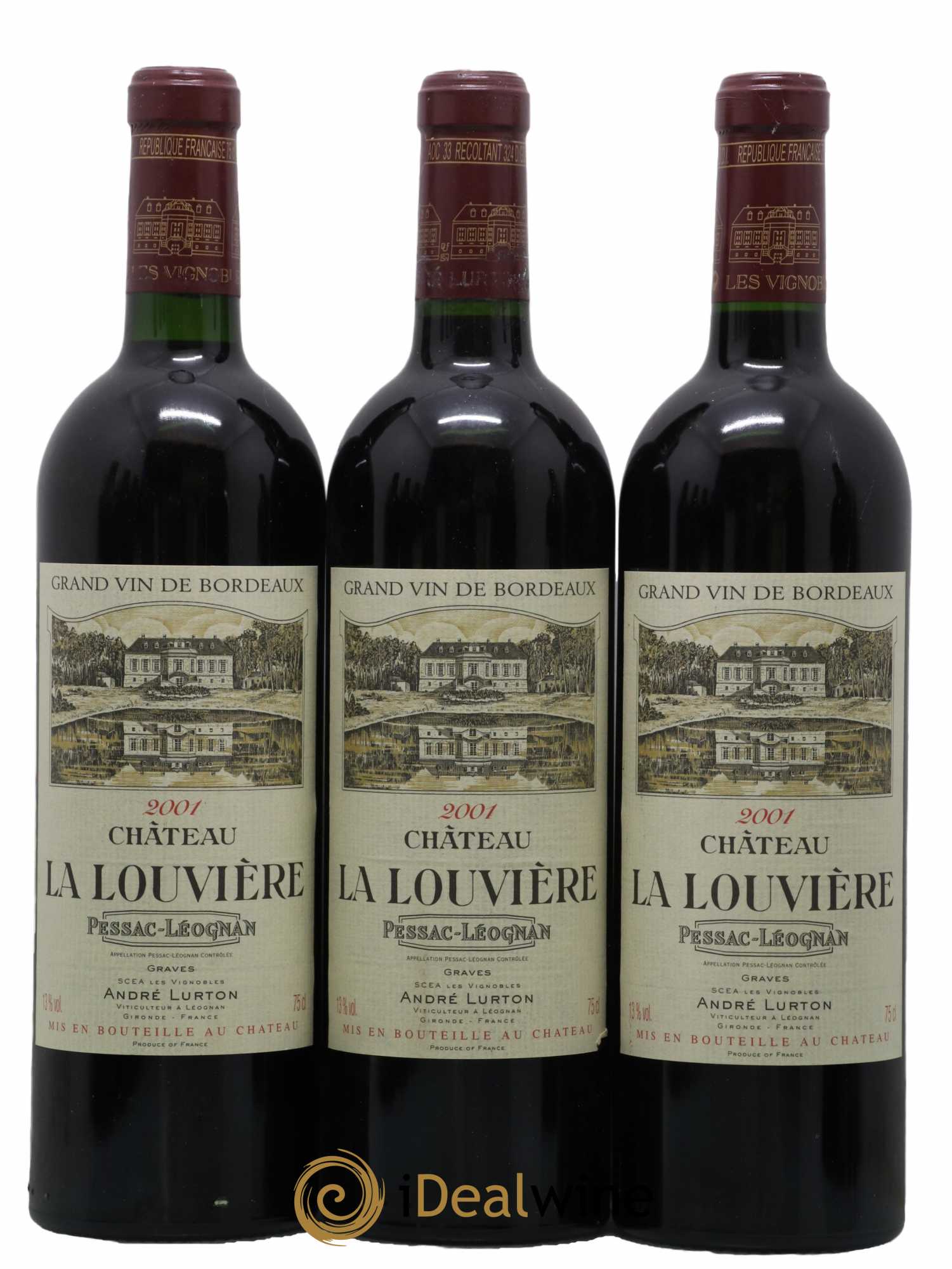 Château la Louvière 2001 - Lot de 12 bouteilles - 2