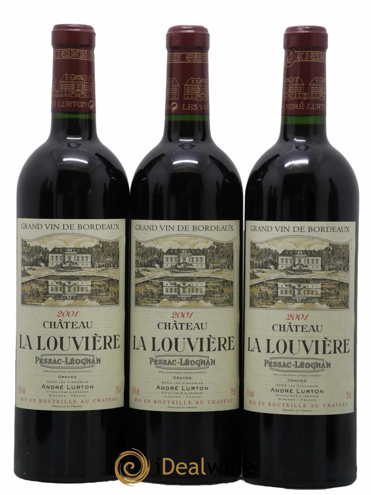 Château la Louvière 2001 - Lot de 12 bouteilles - 3