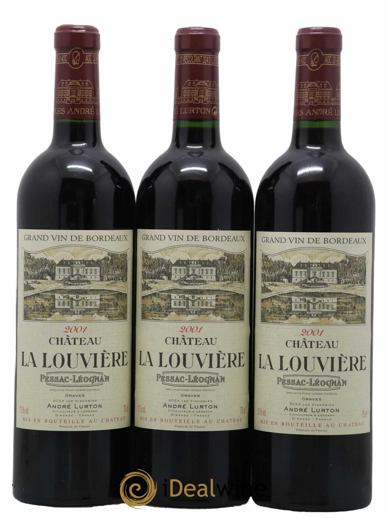 Château la Louvière 2001 - Lot de 12 bouteilles - 4