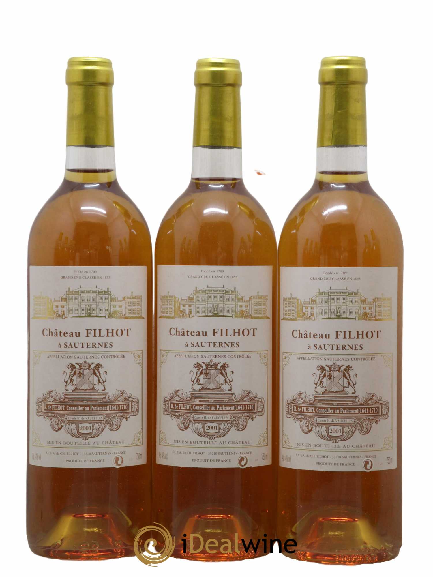 Château Filhot 2ème Grand Cru Classé 2001 - Lotto di 12 bottiglie - 2