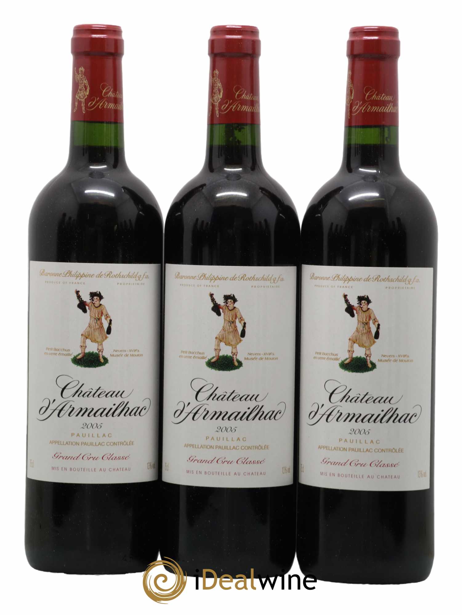 Château d' Armailhac - Mouton Baron(ne) Philippe 5ème Grand Cru Classé 2005 - Lotto di 12 bottiglie - 1