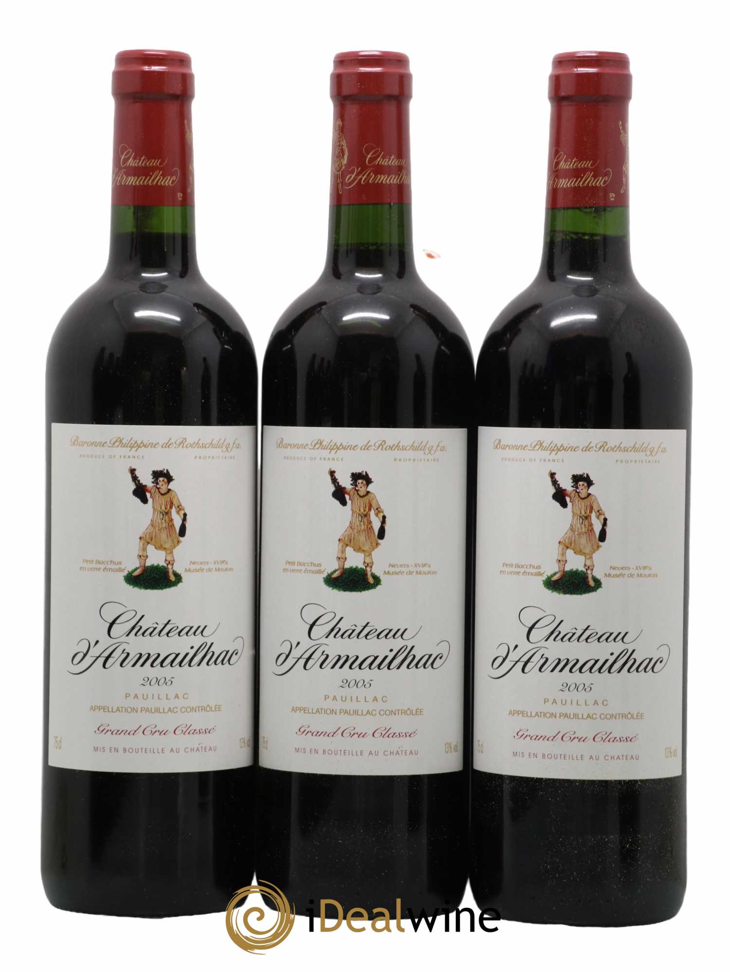 Château d' Armailhac - Mouton Baron(ne) Philippe 5ème Grand Cru Classé 2005 - Lotto di 12 bottiglie - 2