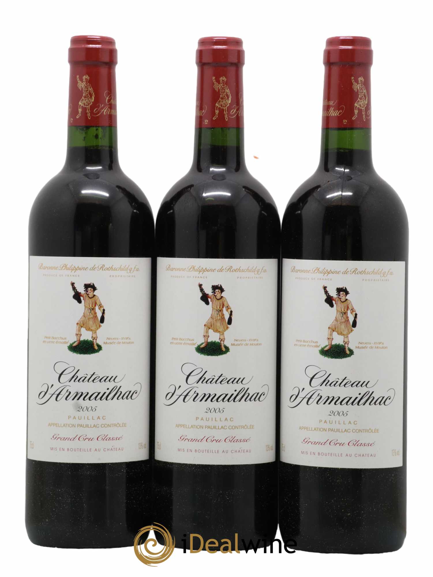 Château d' Armailhac - Mouton Baron(ne) Philippe 5ème Grand Cru Classé 2005 - Lotto di 12 bottiglie - 4