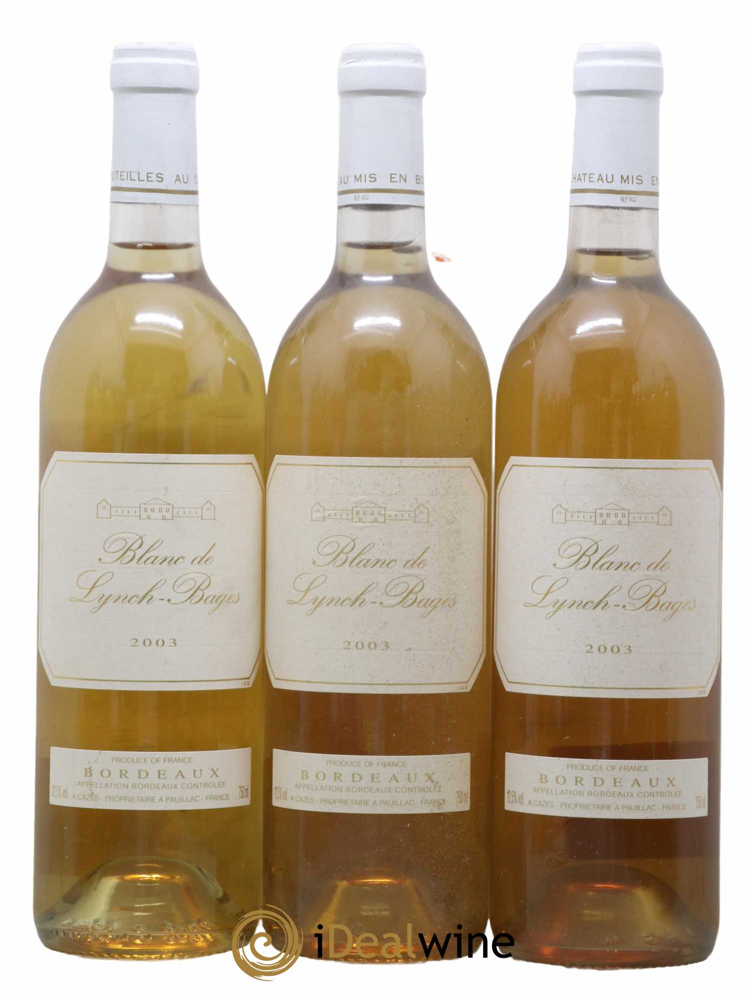 Blanc de Lynch Bages 2003 - Lot de 12 bouteilles - 1