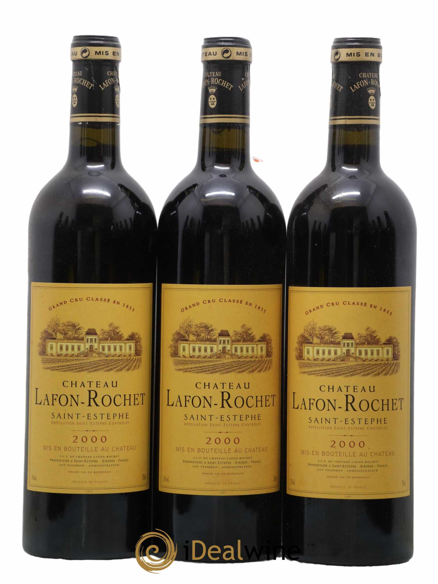 Château Lafon Rochet 4ème Grand Cru Classé 2000 - Lot de 12 bouteilles - 1