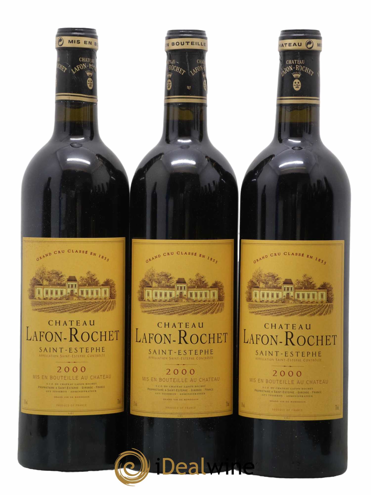 Château Lafon Rochet 4ème Grand Cru Classé 2000 - Lot de 12 bouteilles - 2