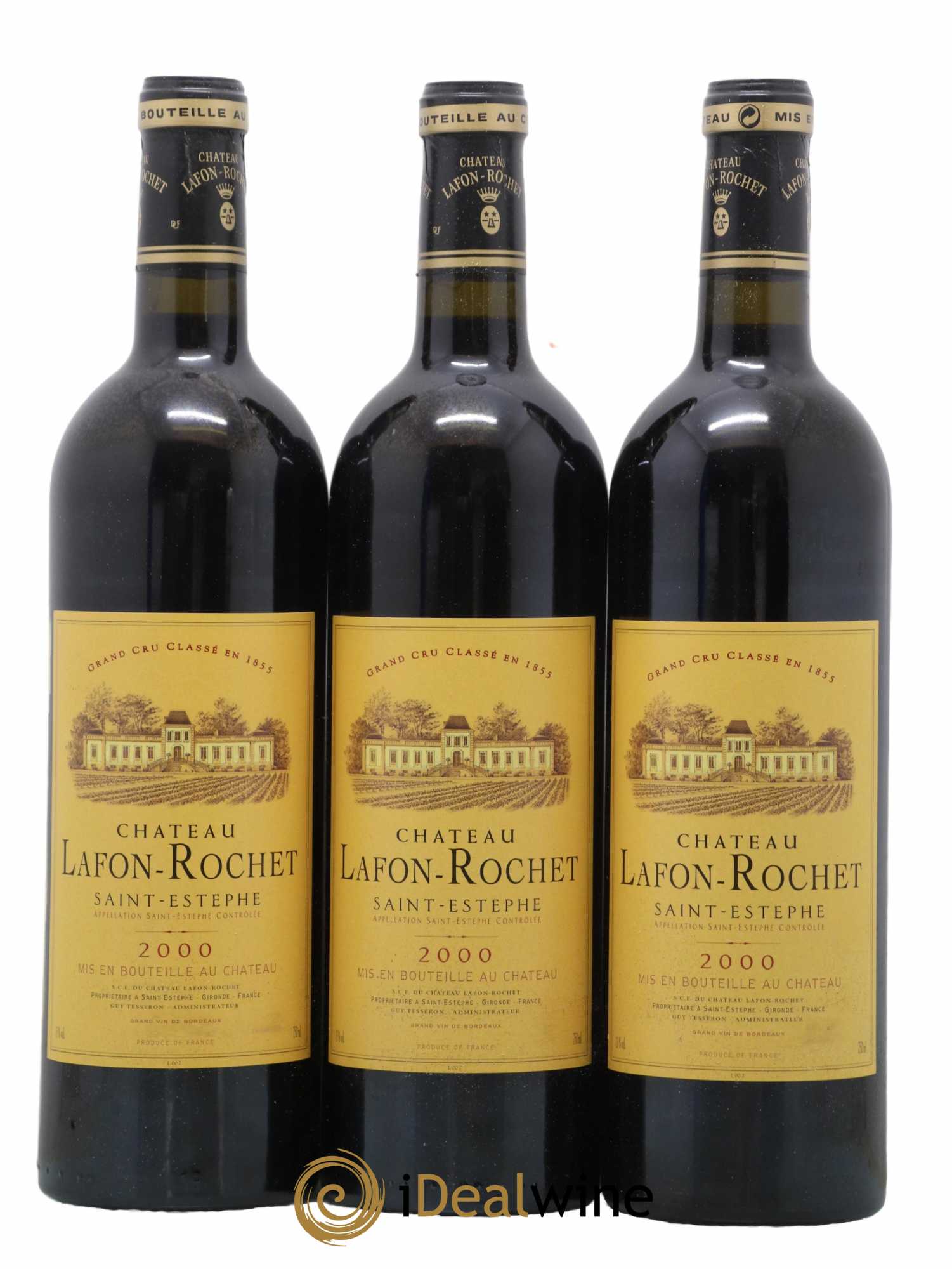 Château Lafon Rochet 4ème Grand Cru Classé 2000 - Lot de 12 bouteilles - 4
