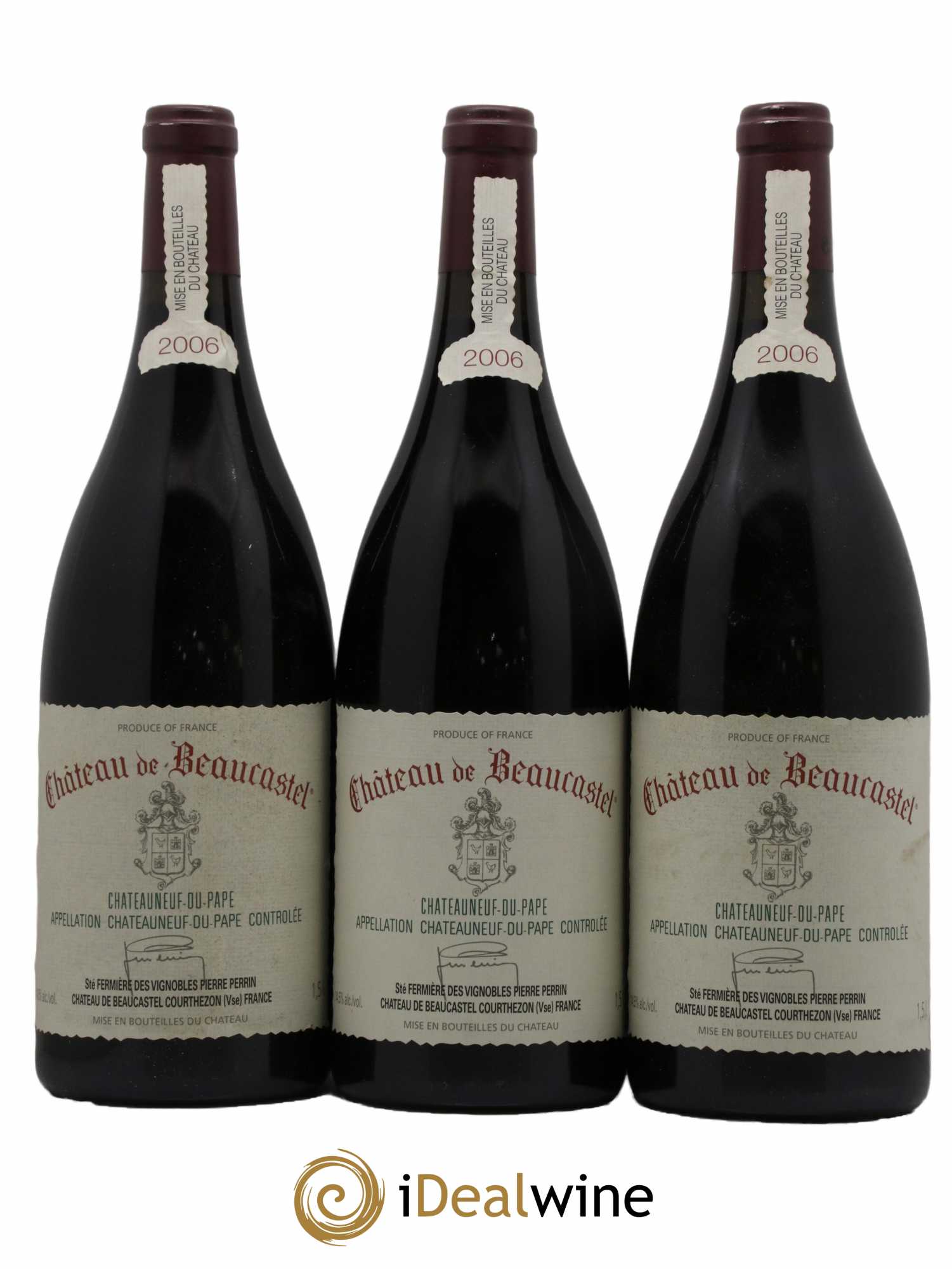 Châteauneuf-du-Pape Château de Beaucastel Famille Perrin 2006 - Lot de 6 magnums - 2