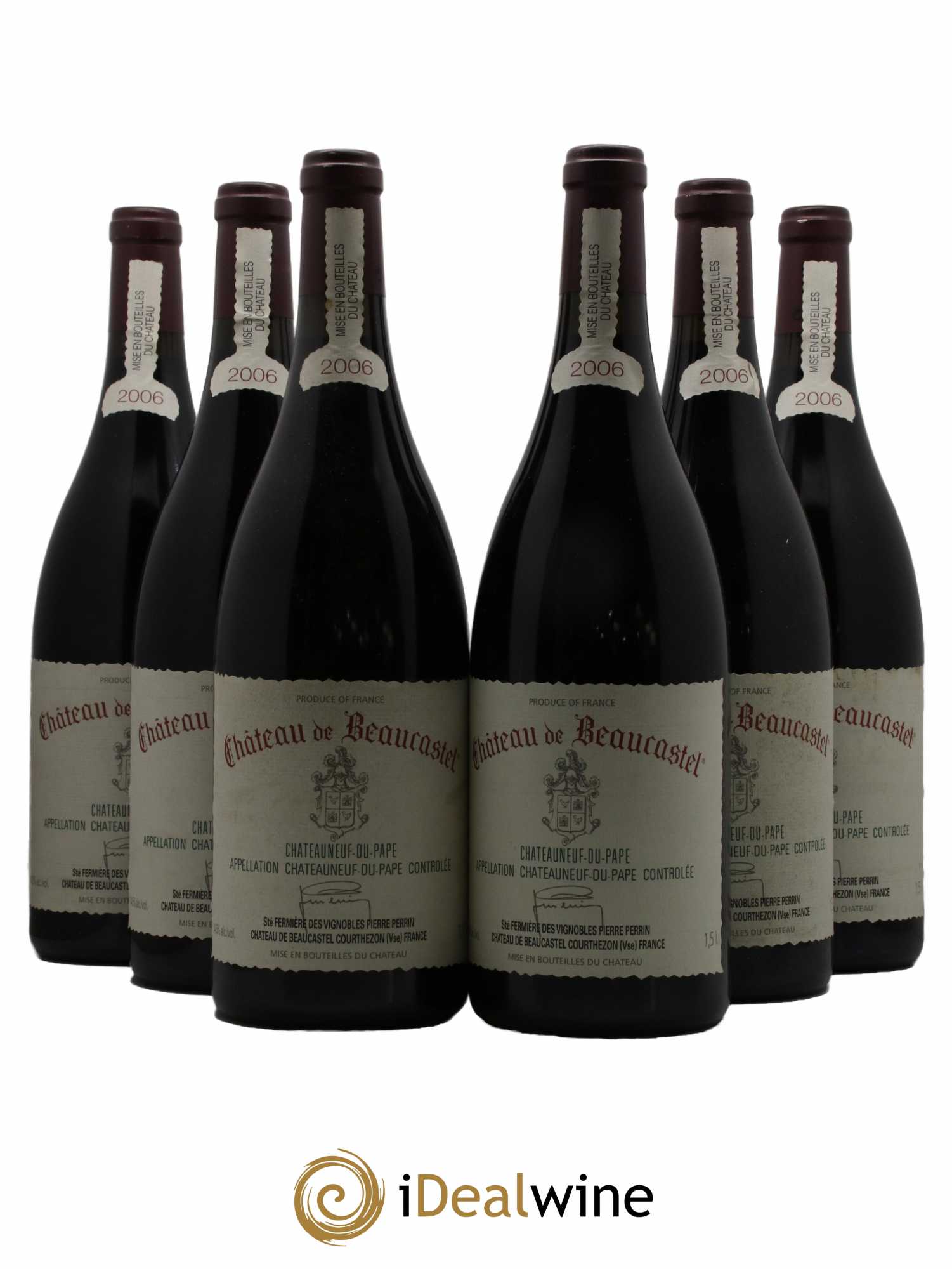 Châteauneuf-du-Pape Château de Beaucastel Famille Perrin 2006 - Lot de 6 magnums - 0