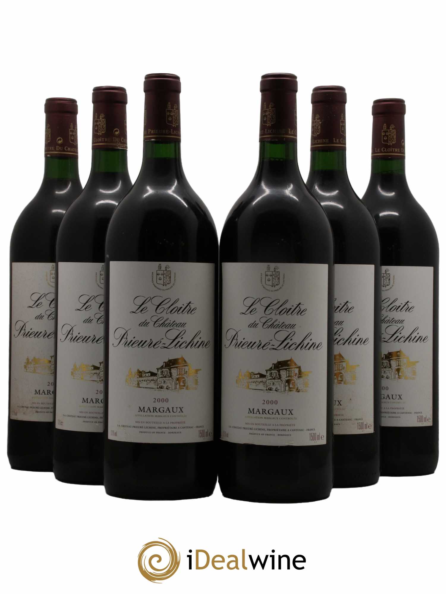 Cloître de Prieuré Lichine 2000 - Posten von 6 Magnum - 0
