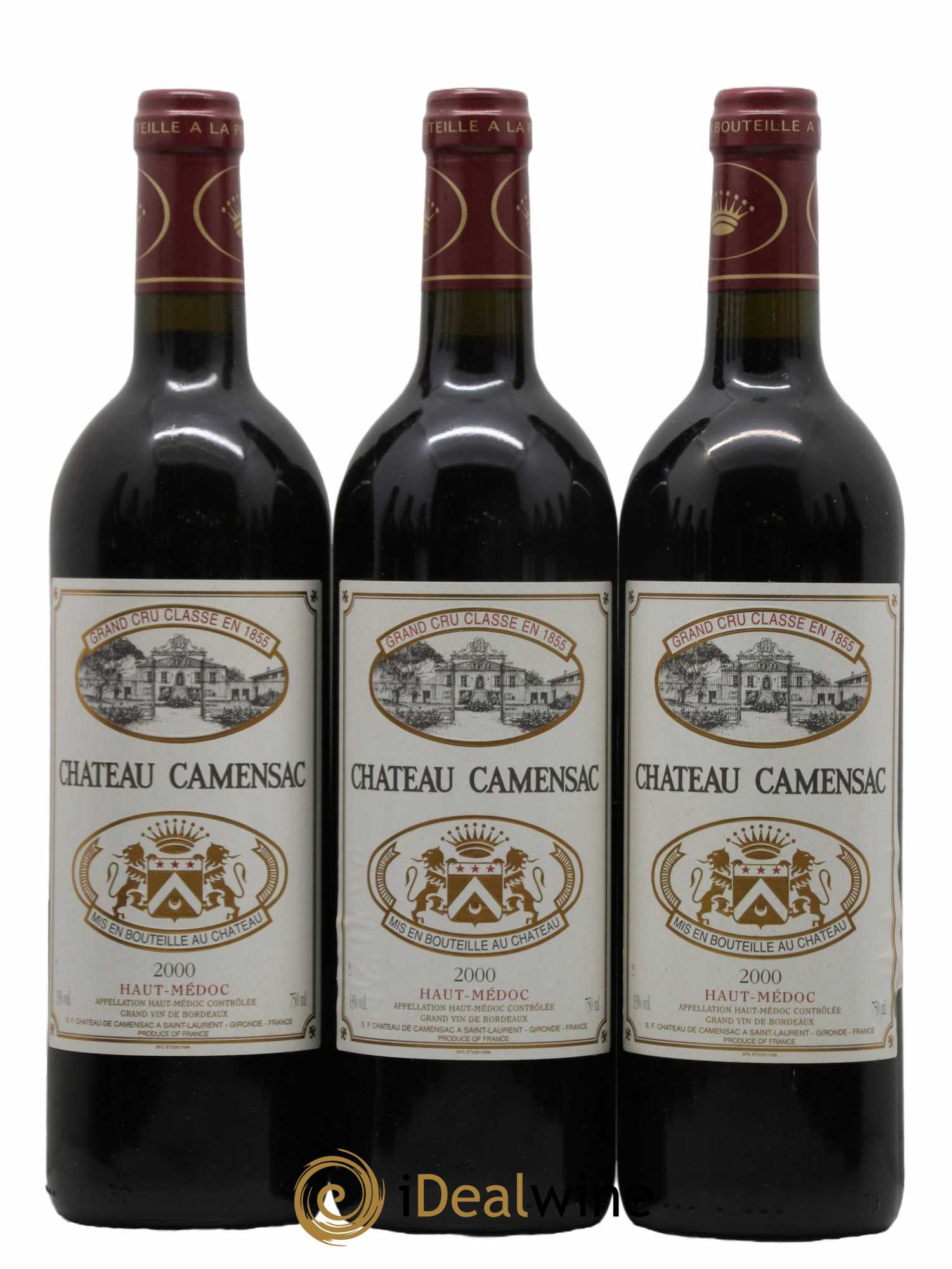 Château Camensac 5ème Grand Cru Classé 2000 - Lot de 12 bouteilles - 1