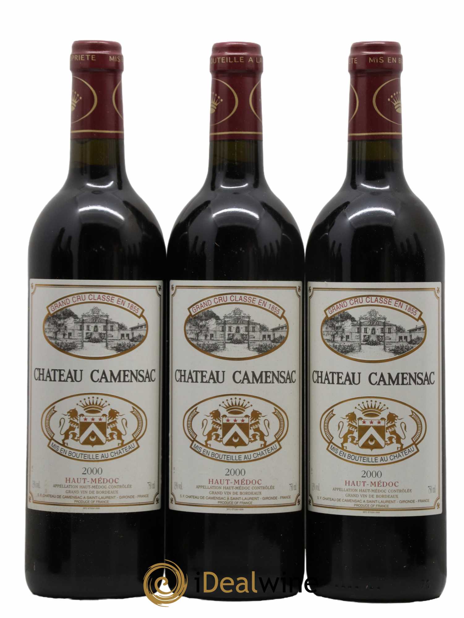 Château Camensac 5ème Grand Cru Classé 2000 - Lot de 12 bouteilles - 2