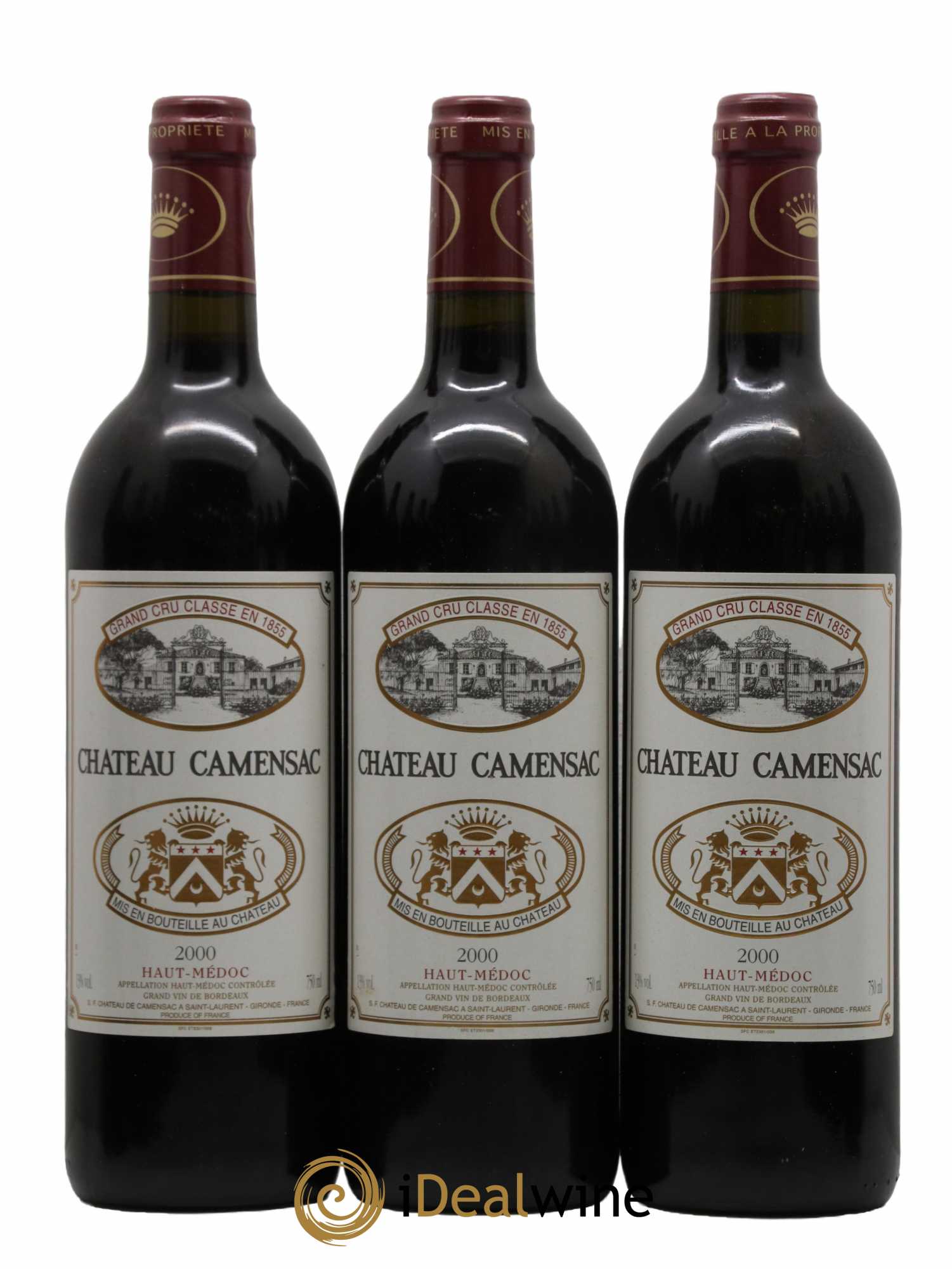 Château Camensac 5ème Grand Cru Classé 2000 - Lot de 12 bouteilles - 1
