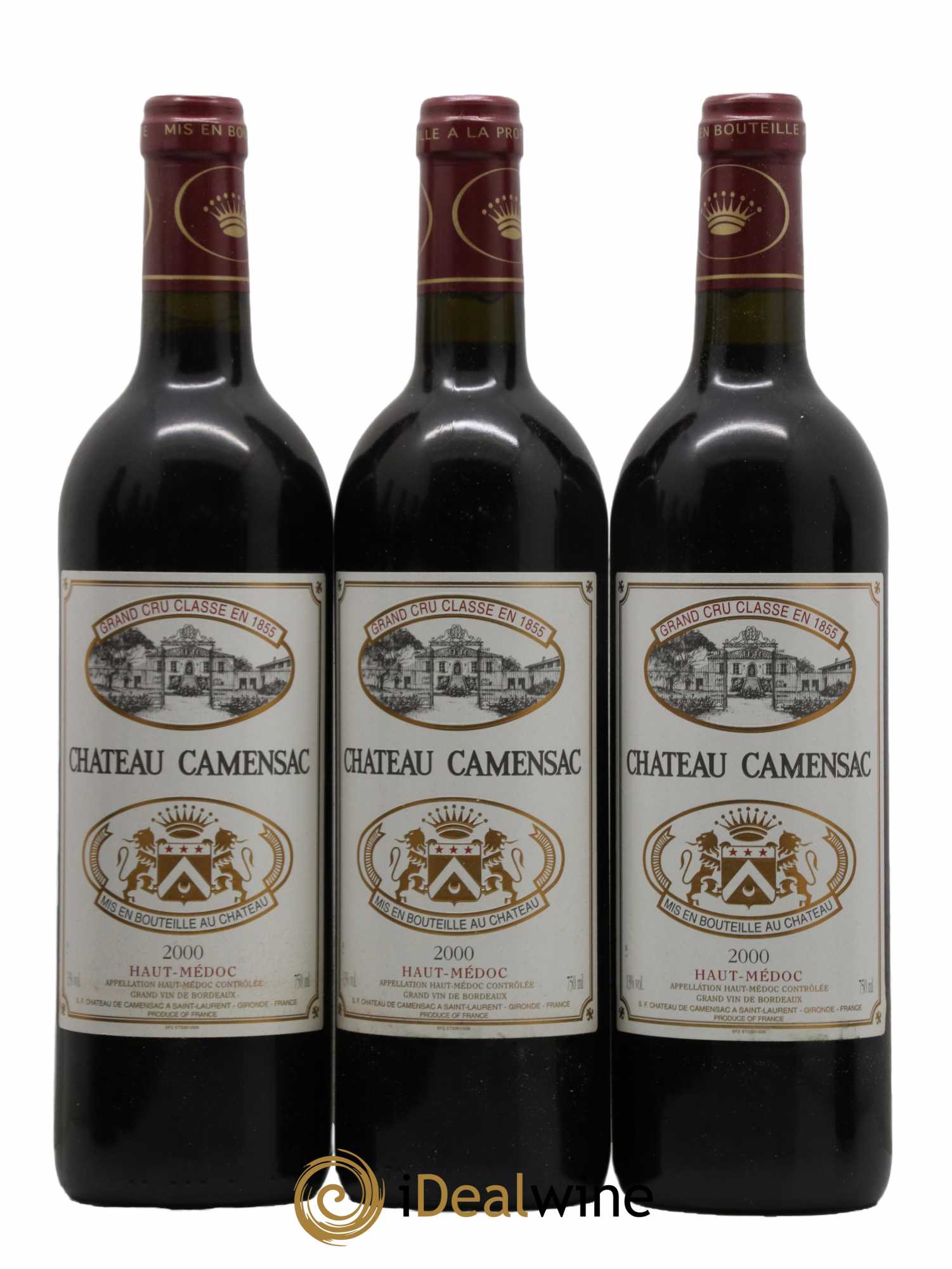 Château Camensac 5ème Grand Cru Classé 2000 - Lot de 12 bouteilles - 2