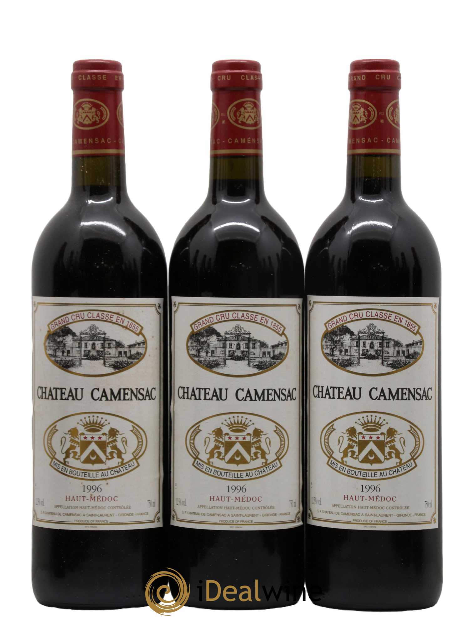 Château Camensac 5ème Grand Cru Classé 1996 - Lot de 12 bouteilles - 1