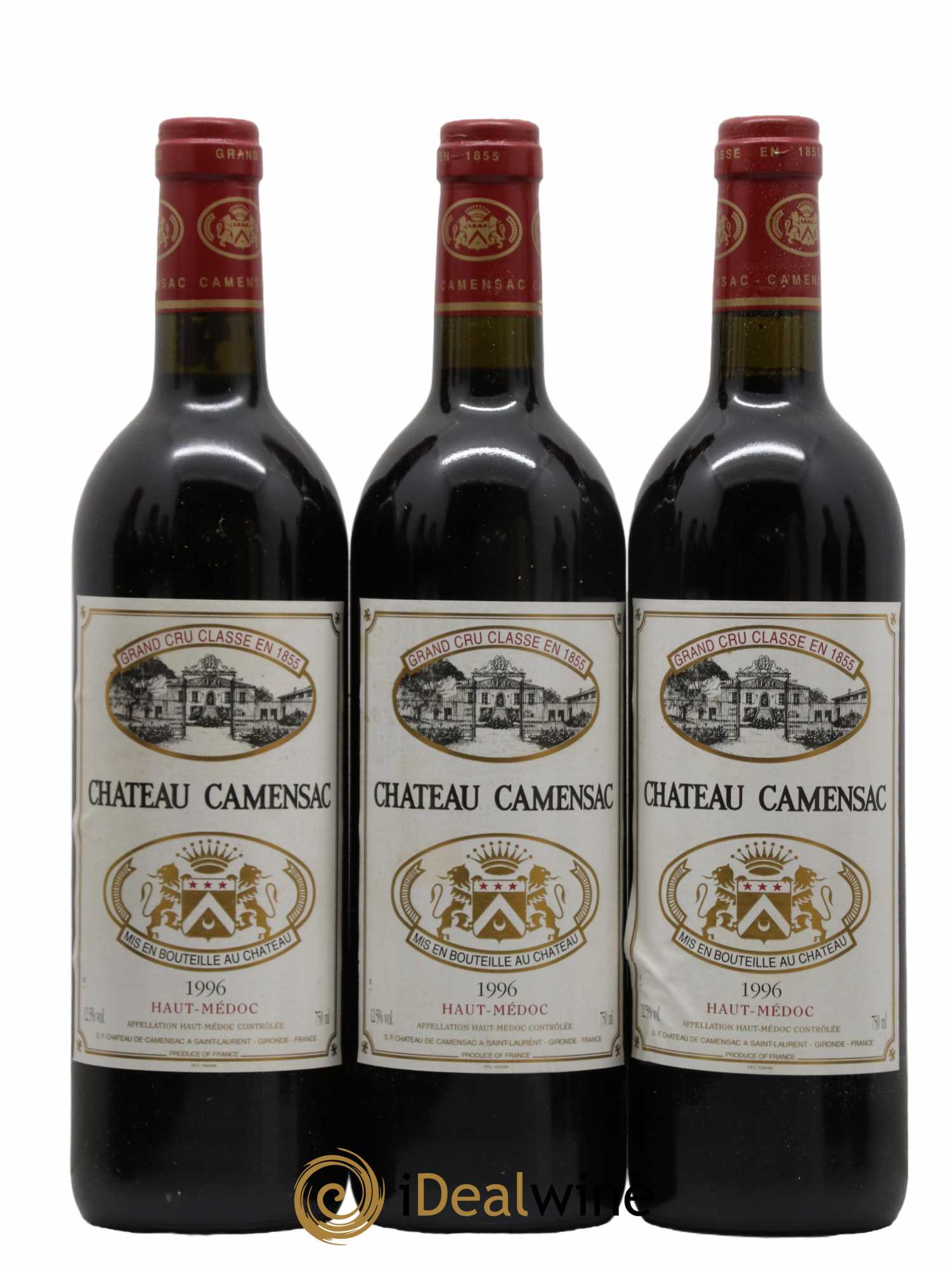 Château Camensac 5ème Grand Cru Classé 1996 - Lot de 12 bouteilles - 2