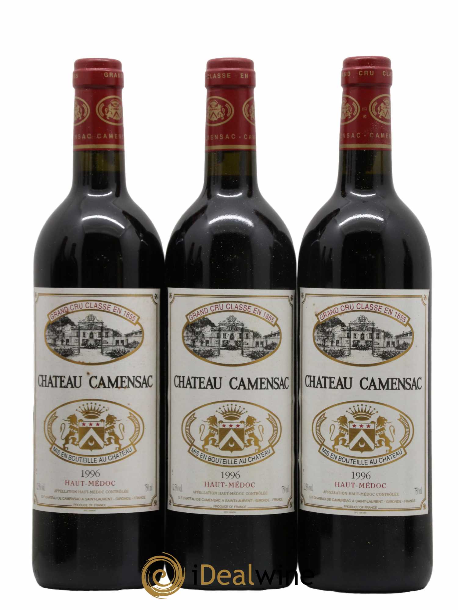 Château Camensac 5ème Grand Cru Classé 1996 - Lot de 12 bouteilles - 3