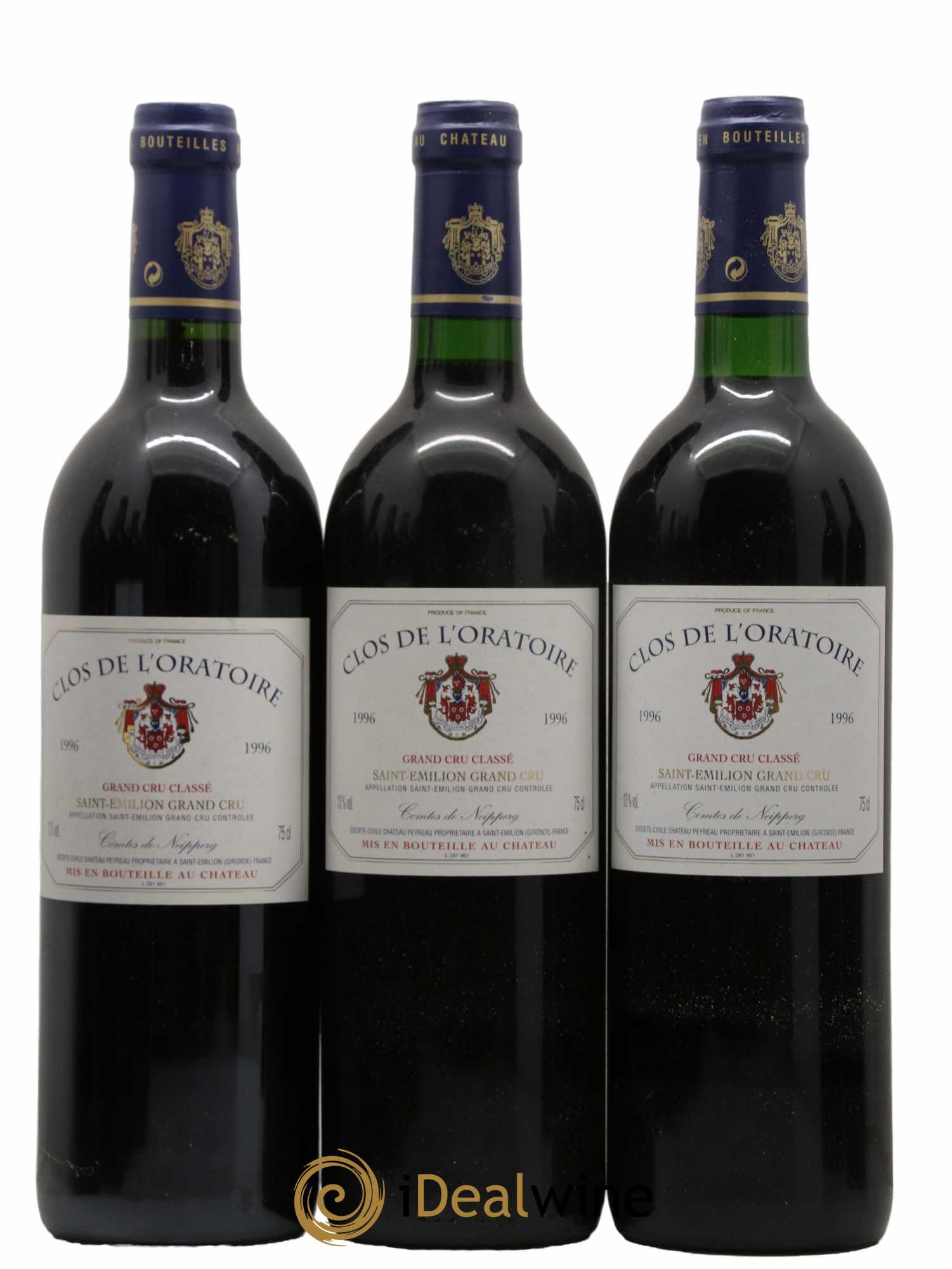 Clos de l'Oratoire Grand Cru Classé 1996 - Lot de 12 bouteilles - 2