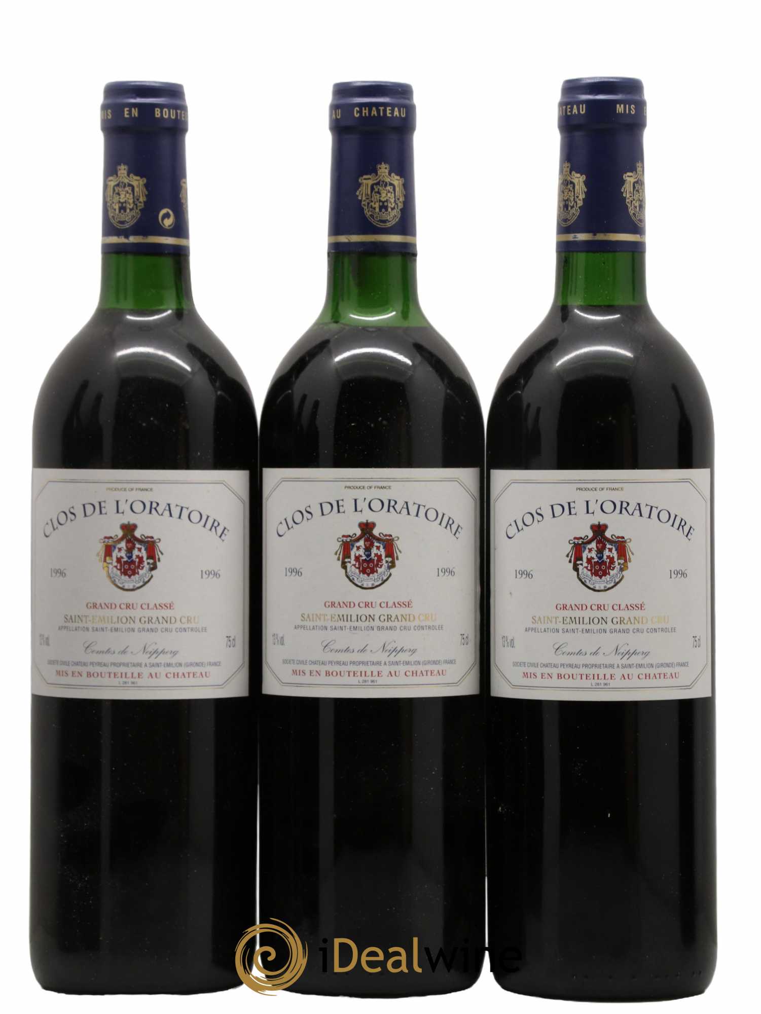 Clos de l'Oratoire Grand Cru Classé 1996 - Lot de 12 bouteilles - 3