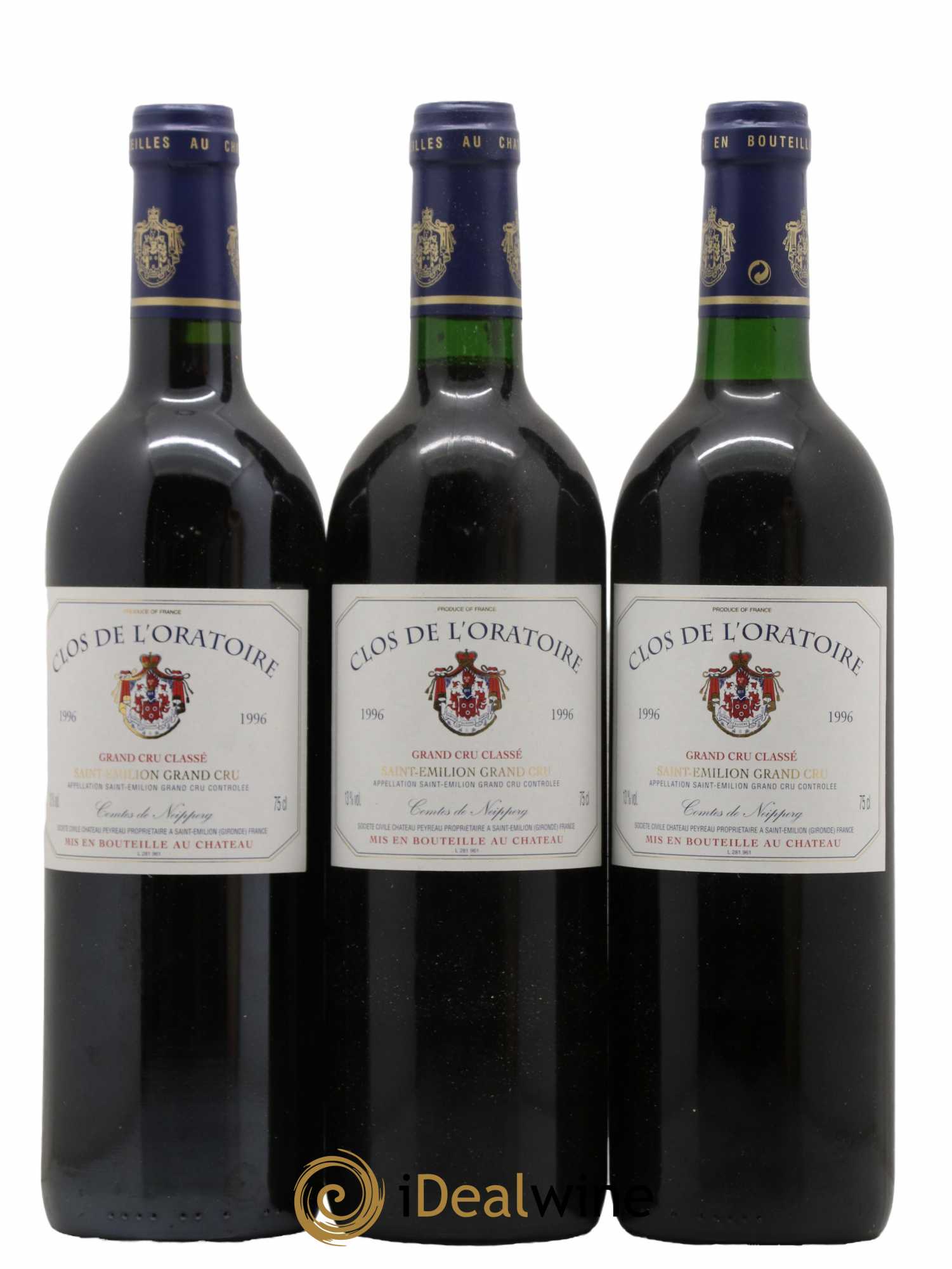 Clos de l'Oratoire Grand Cru Classé 1996 - Lot de 12 bouteilles - 4