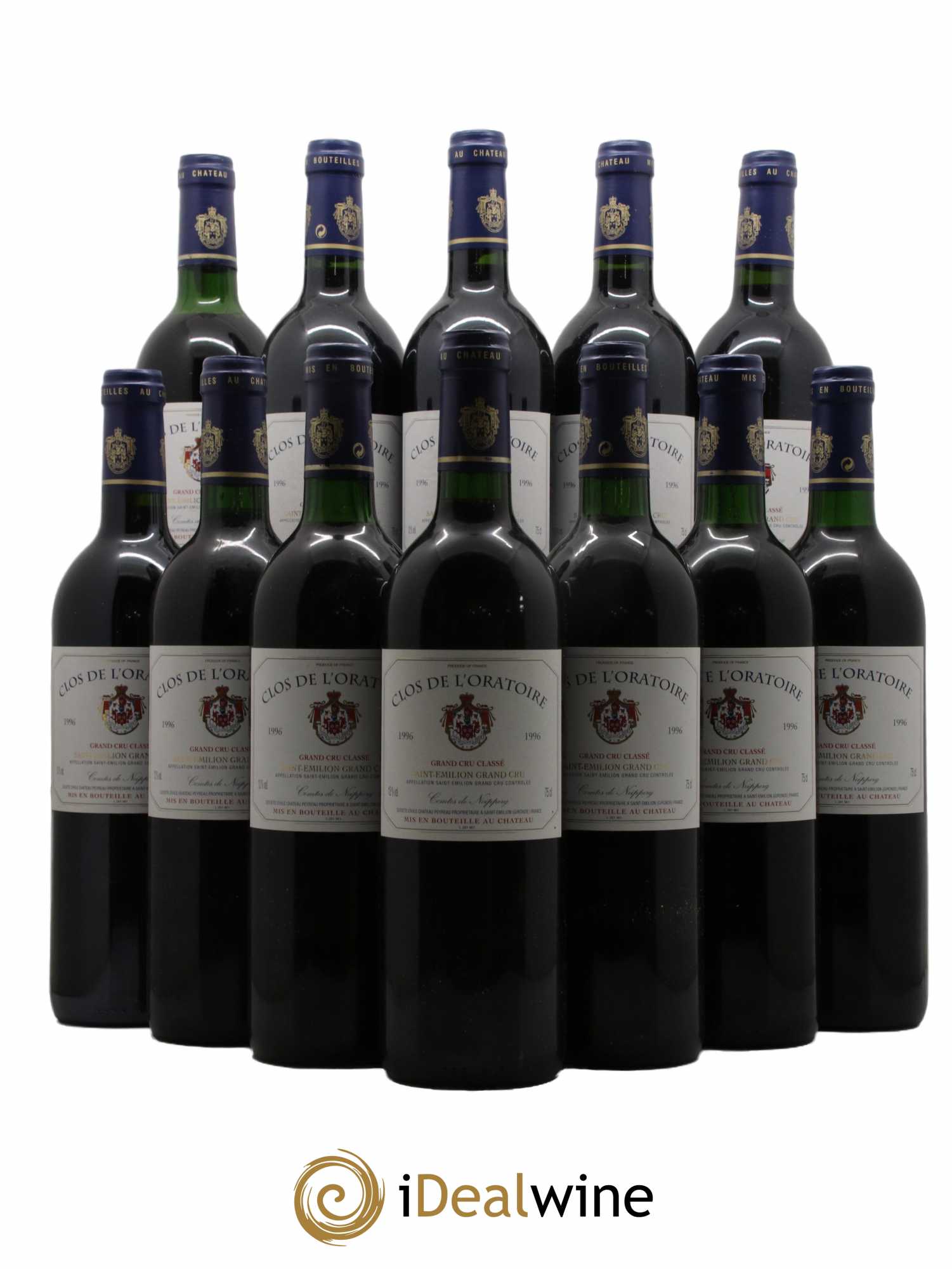Clos de l'Oratoire Grand Cru Classé 1996 - Lot de 12 bouteilles - 0