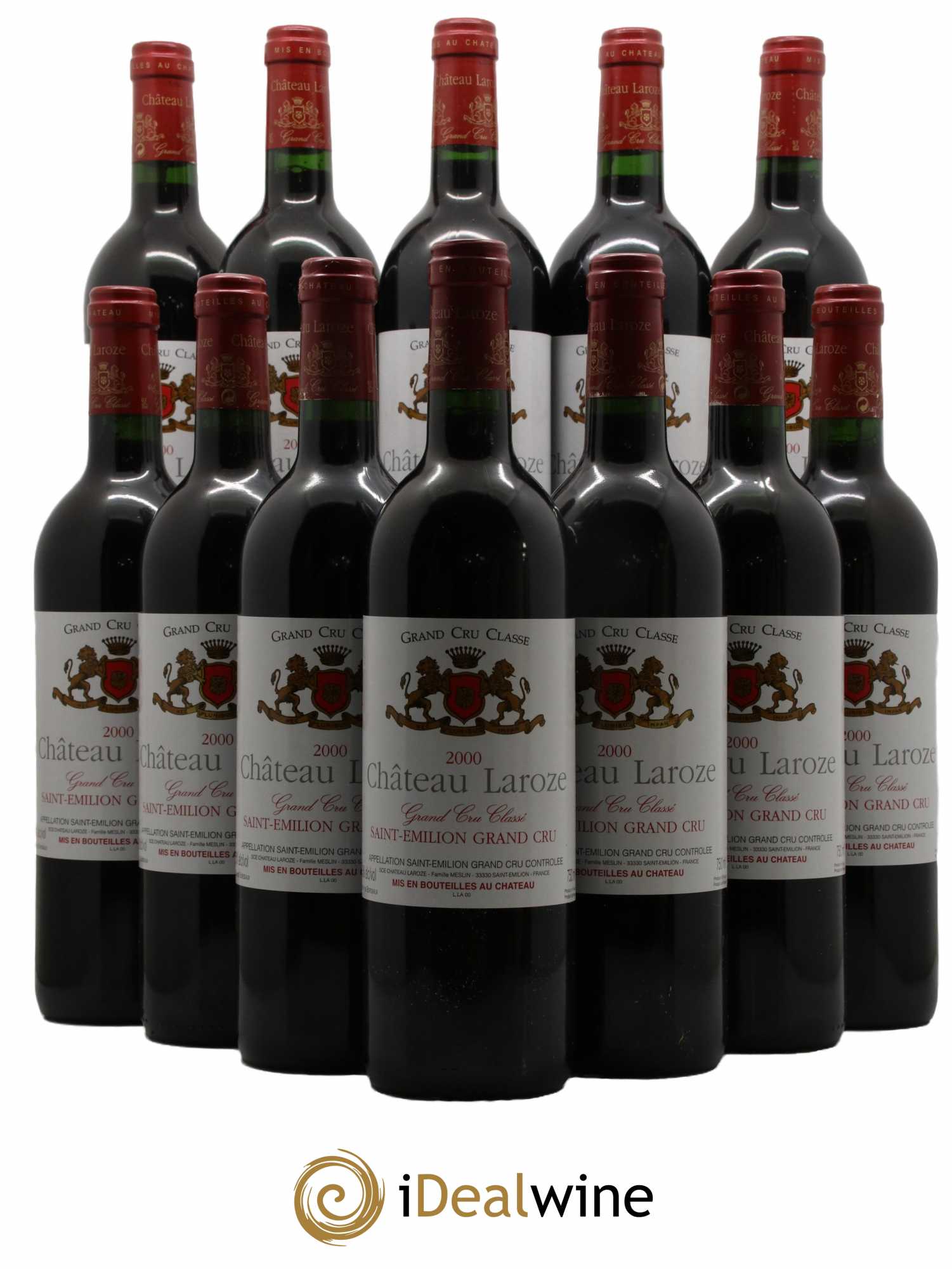 Château Laroze Grand Cru Classé 2000 - Lot de 12 bouteilles - 0