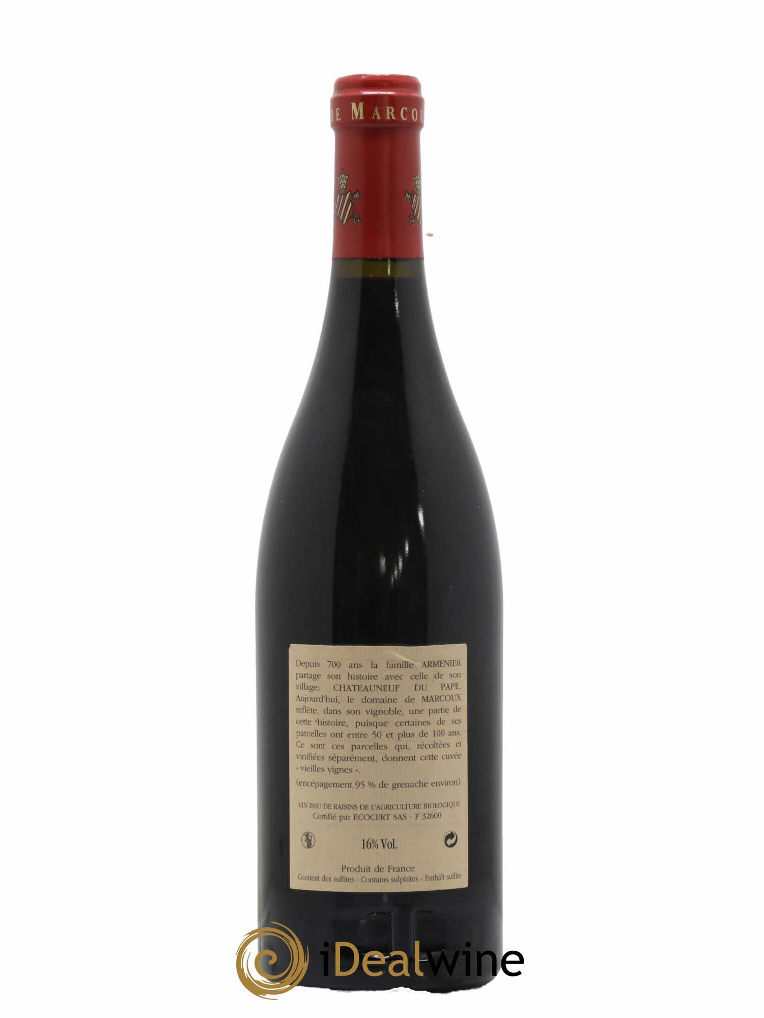 Châteauneuf-du-Pape Vieilles Vignes Marcoux (Domaine de) 2007 - Lot de 1 bouteille - 1