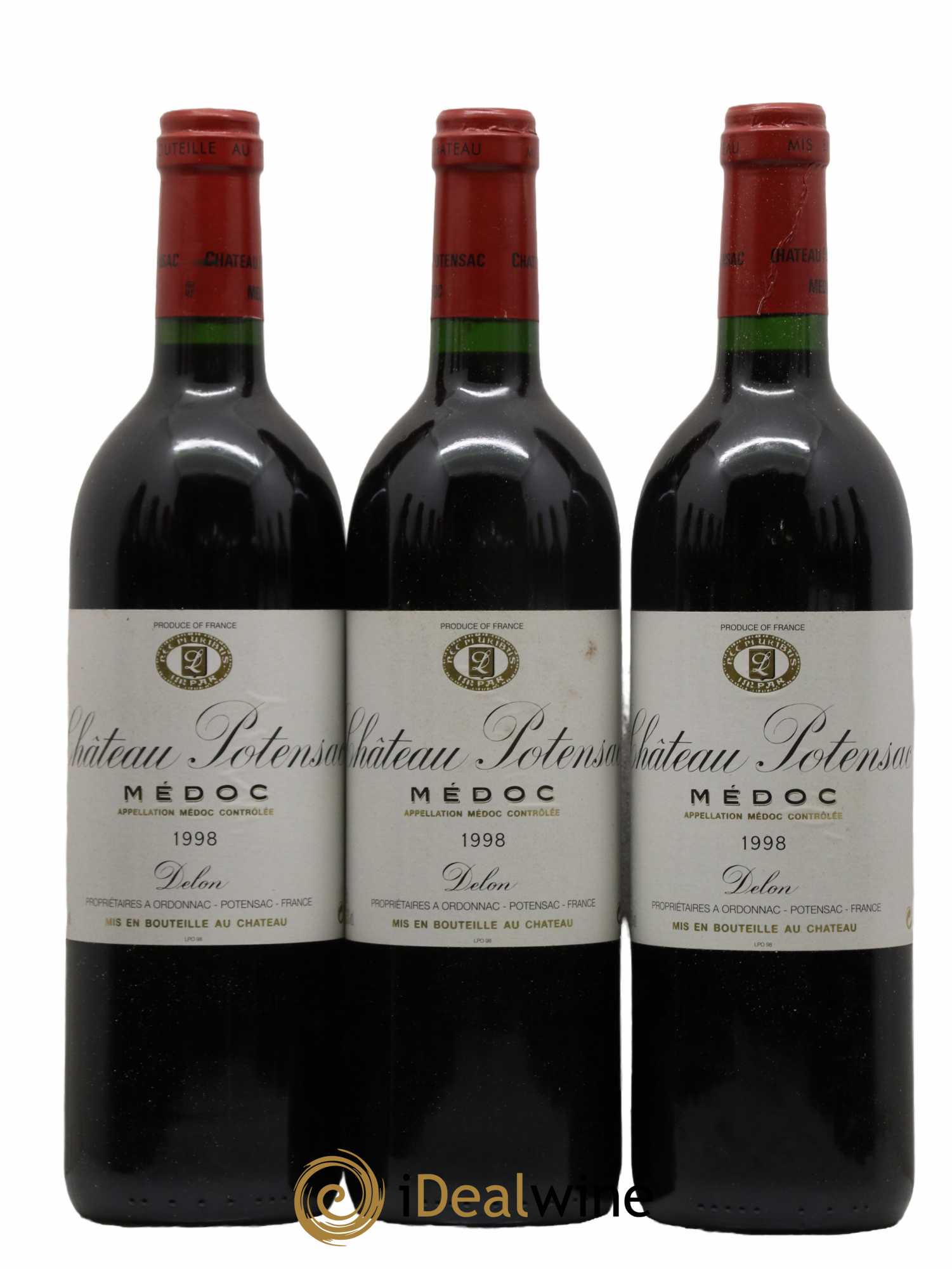 Château Potensac 1998 - Lot de 12 bouteilles - 1