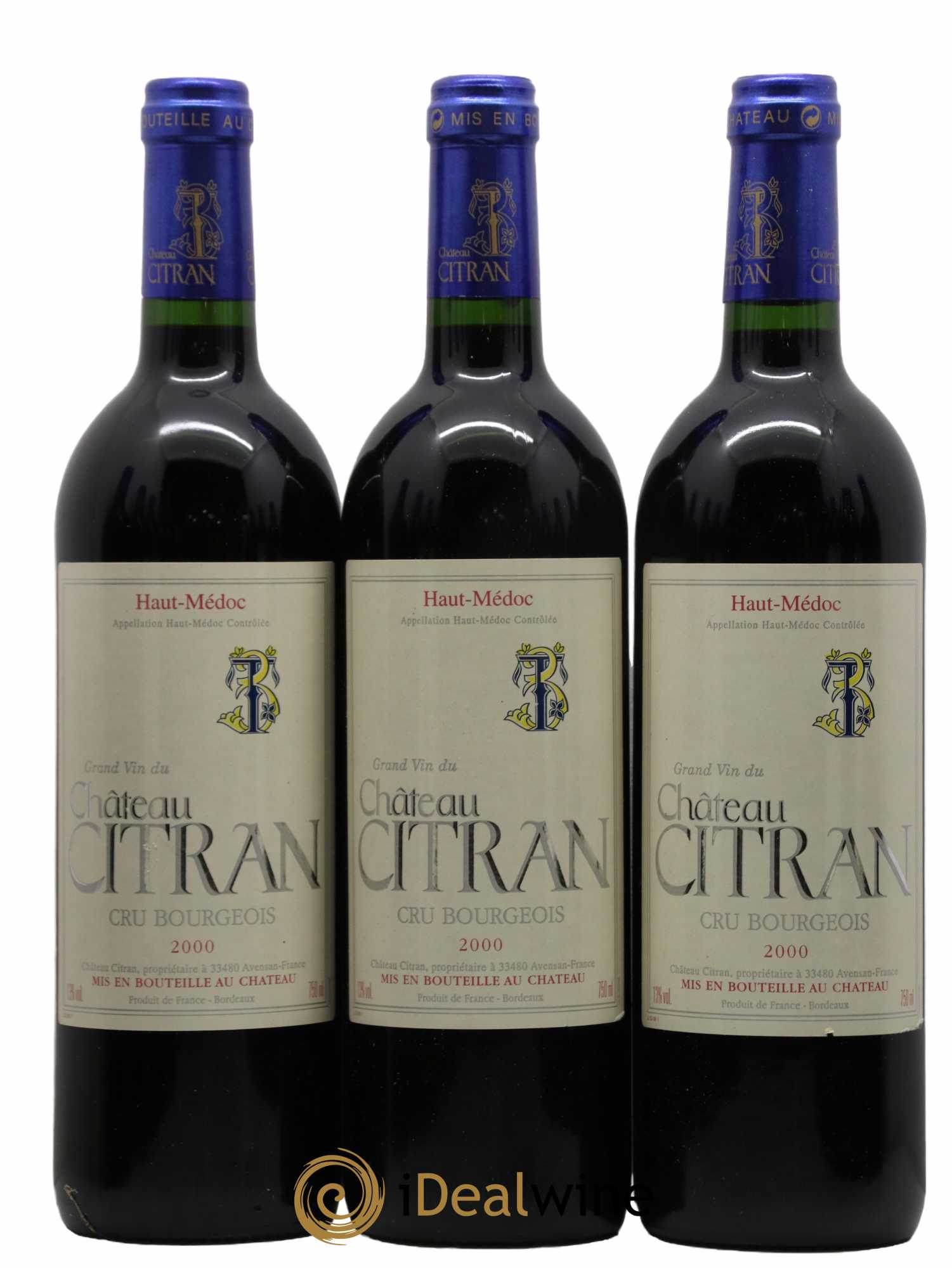 Château Citran Cru Bourgeois 2000 - Lot de 12 bouteilles - 1