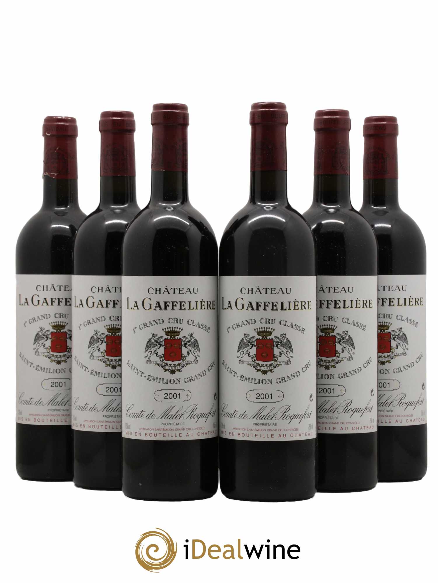 Château la Gaffelière 1er Grand Cru Classé B 2001 - Lot de 6 bouteilles - 0