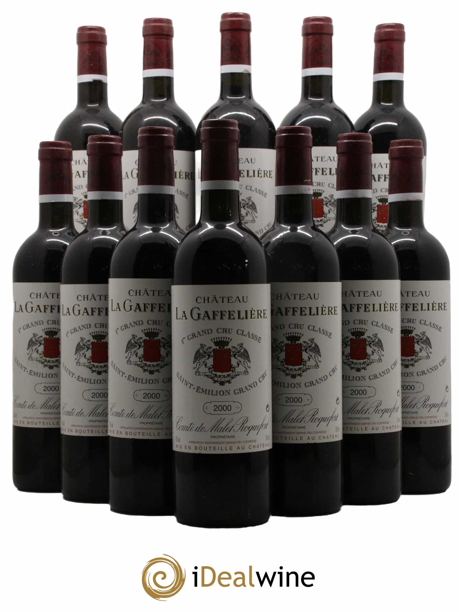 Château la Gaffelière 1er Grand Cru Classé B 2000 - Lot de 12 bouteilles - 0
