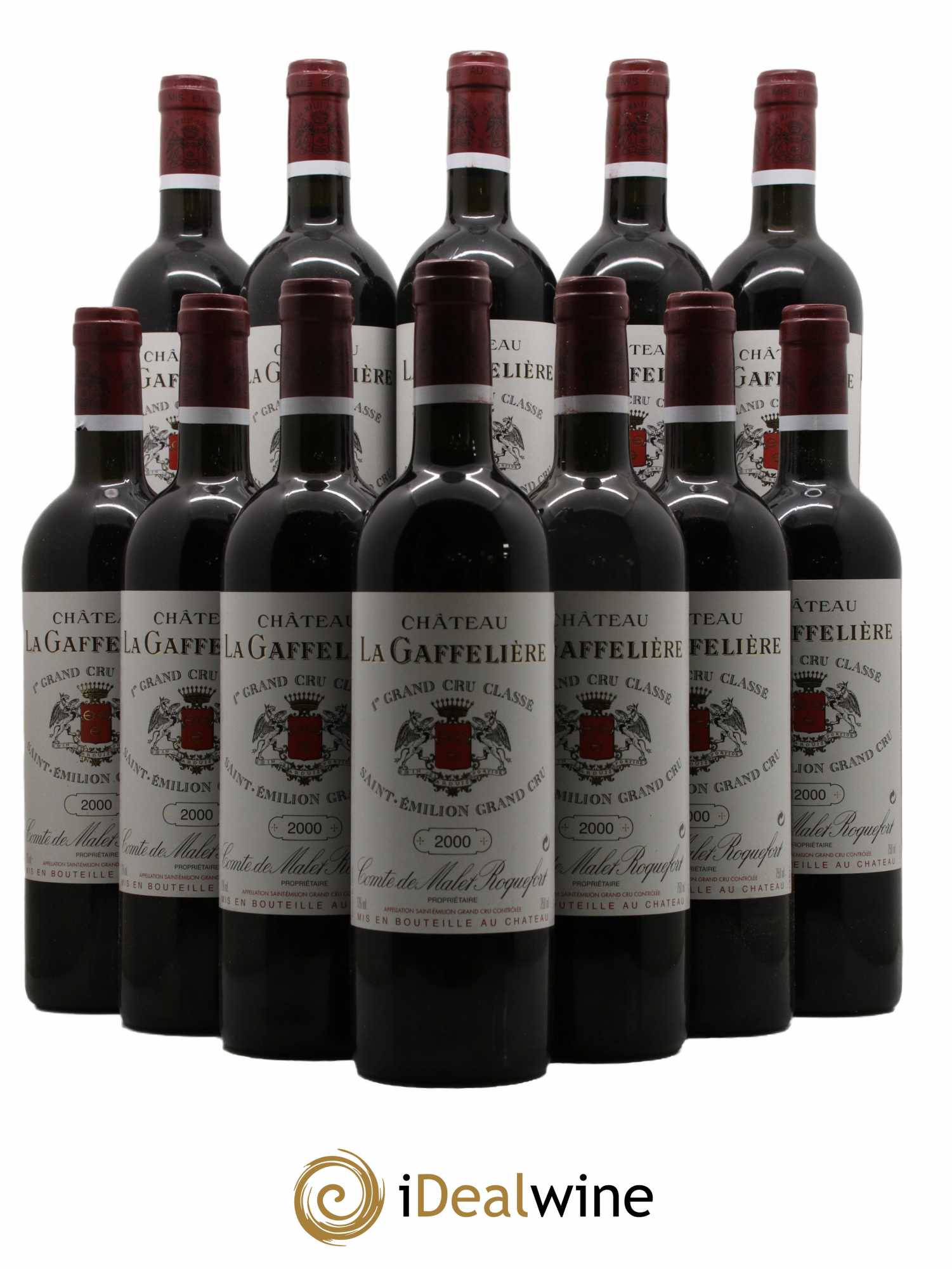 Château la Gaffelière 1er Grand Cru Classé B 2000 - Lot de 12 bouteilles - 0