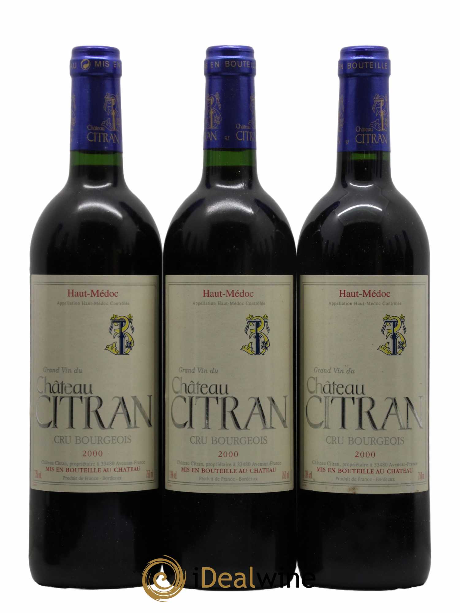 Château Citran Cru Bourgeois 2000 - Lot de 12 bouteilles - 1