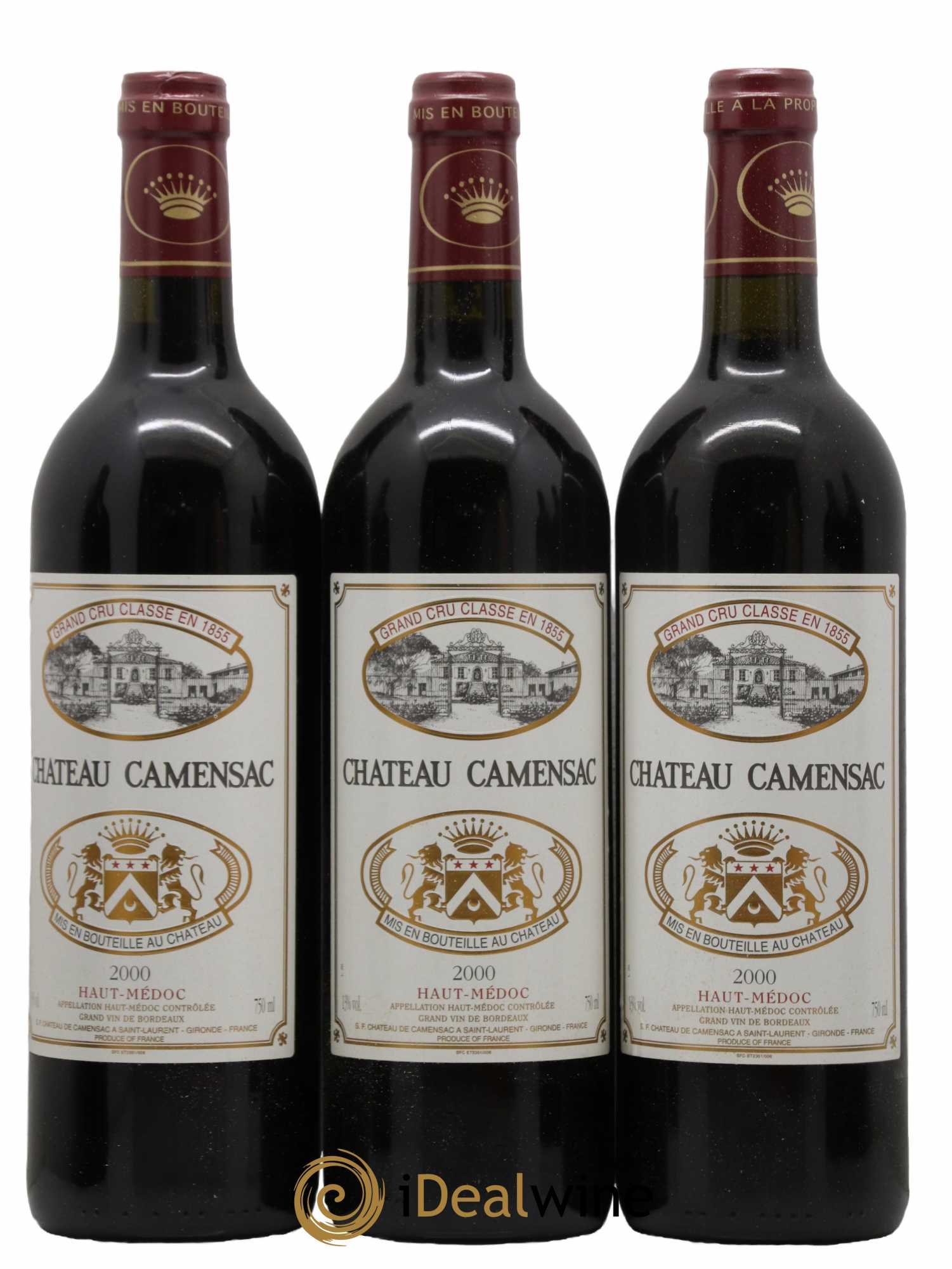 Château Camensac 5ème Grand Cru Classé 2000 - Lot de 12 bouteilles - 3