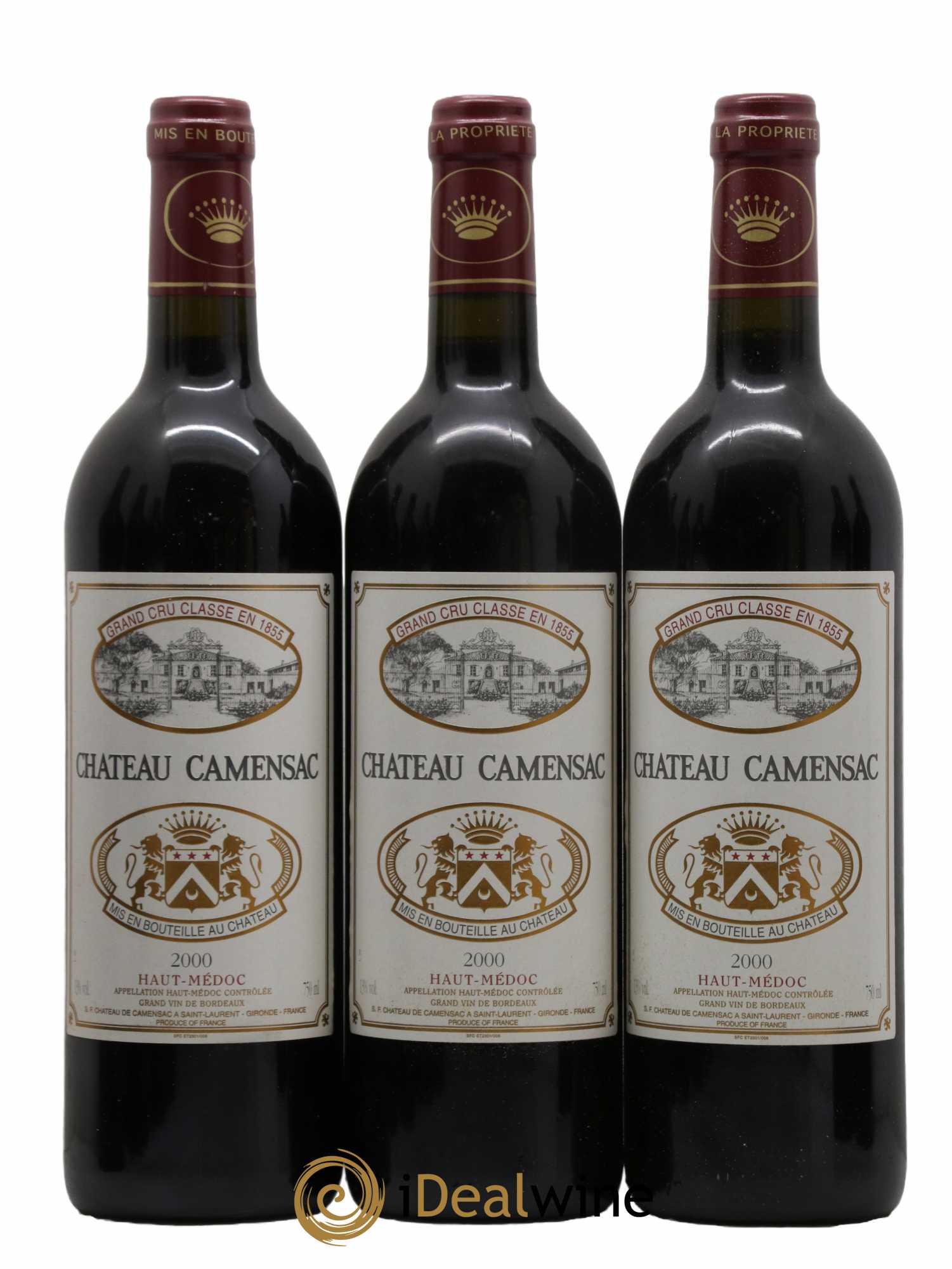 Château Camensac 5ème Grand Cru Classé 2000 - Lot de 12 bouteilles - 2