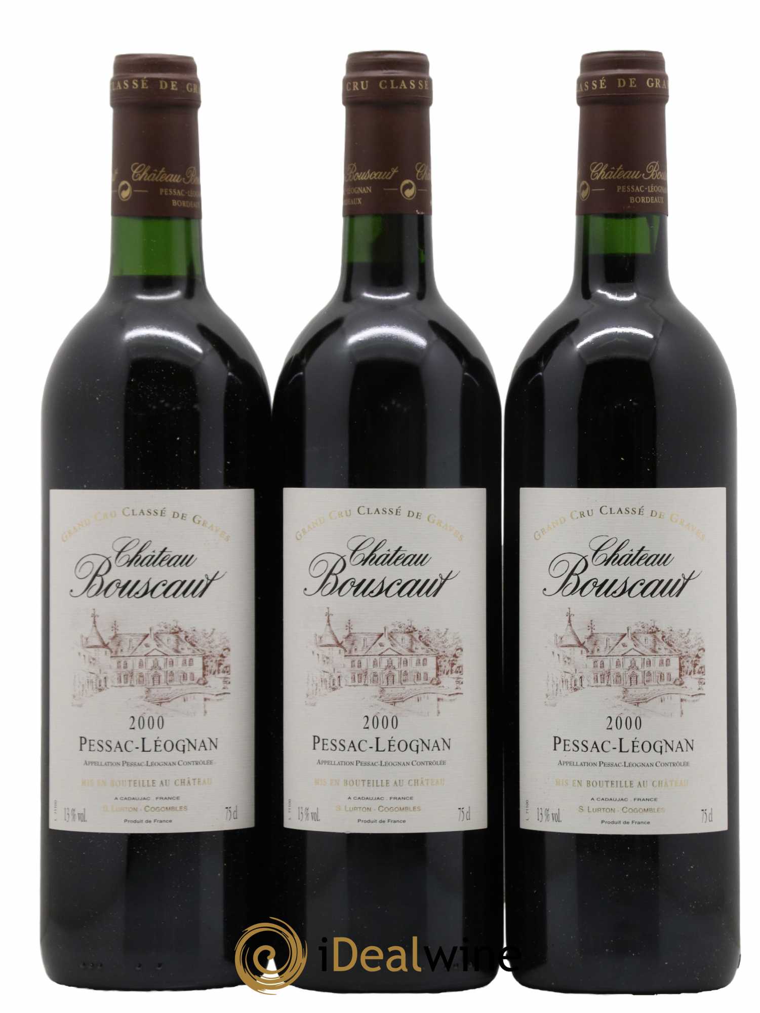 Château Bouscaut Cru Classé de Graves 2000 - Lot de 12 bouteilles - 4