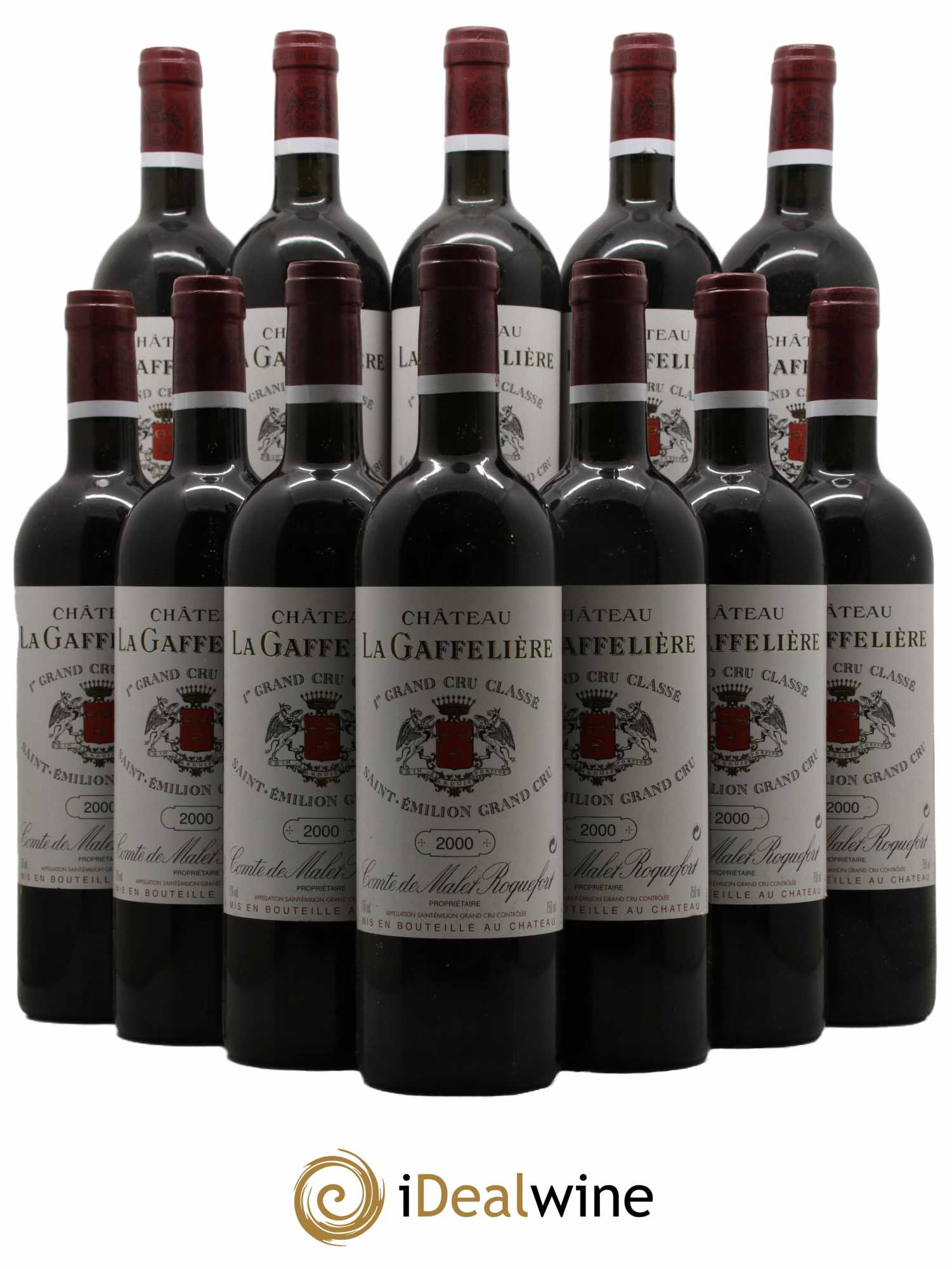 Château la Gaffelière 1er Grand Cru Classé B 2000 - Lot de 12 bouteilles - 0