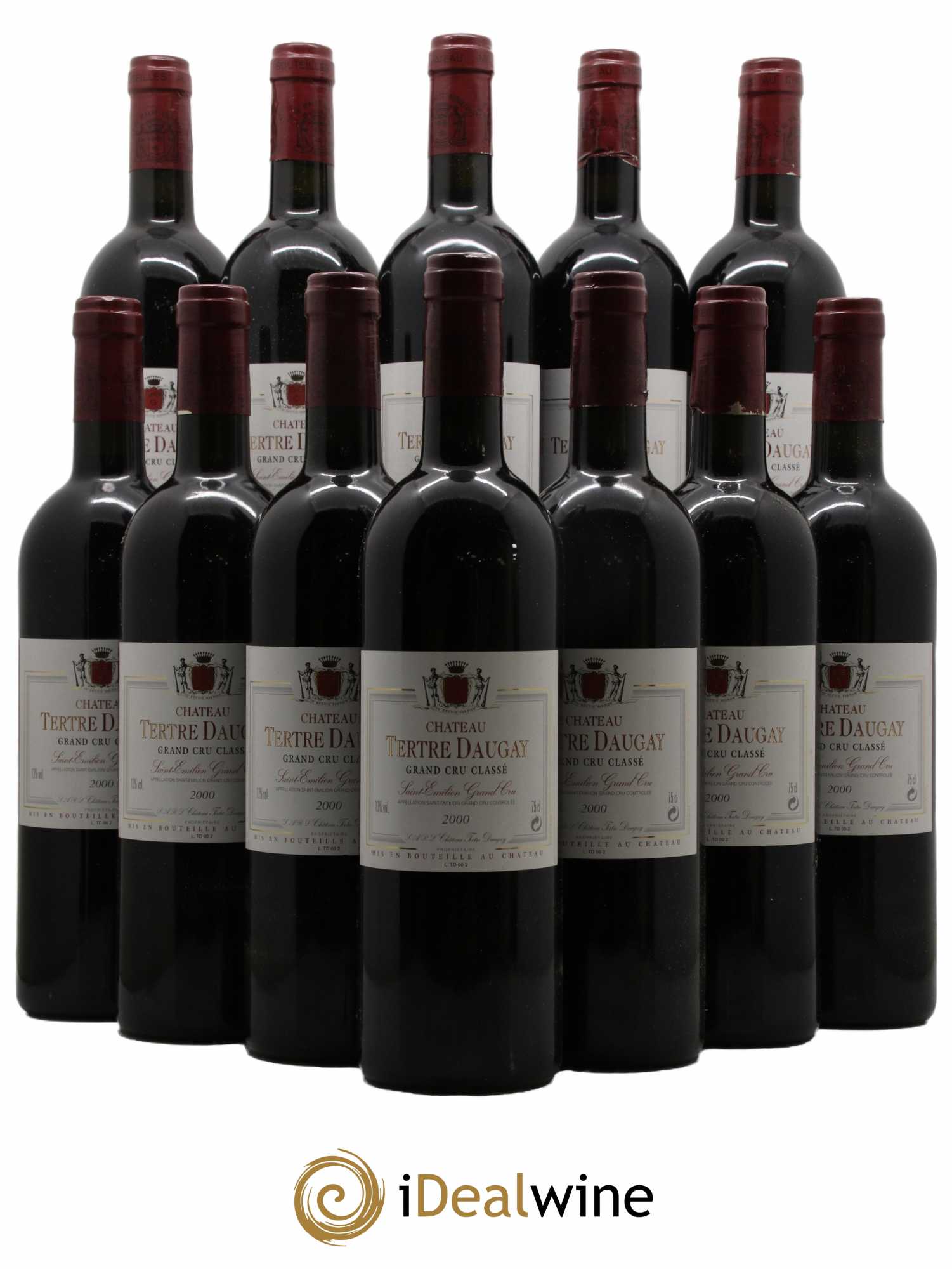 Château Tertre Daugay Grand Cru Classé 2000 - Lot de 12 bouteilles - 0
