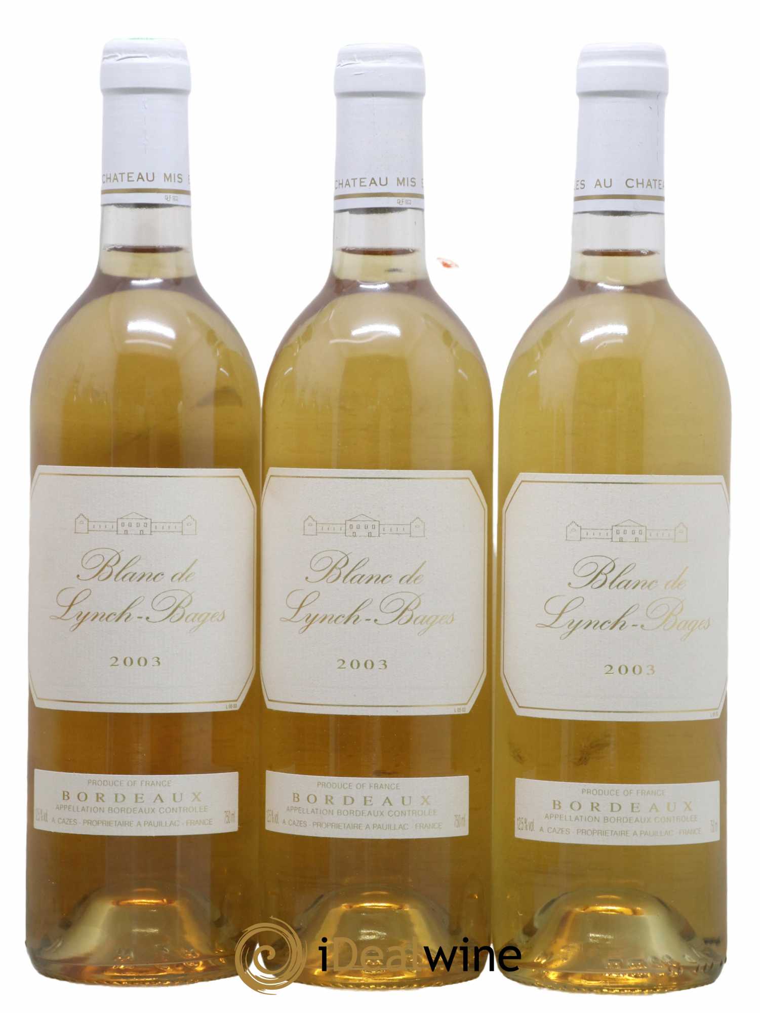 Blanc de Lynch Bages 2003 - Lot de 6 bouteilles - 1