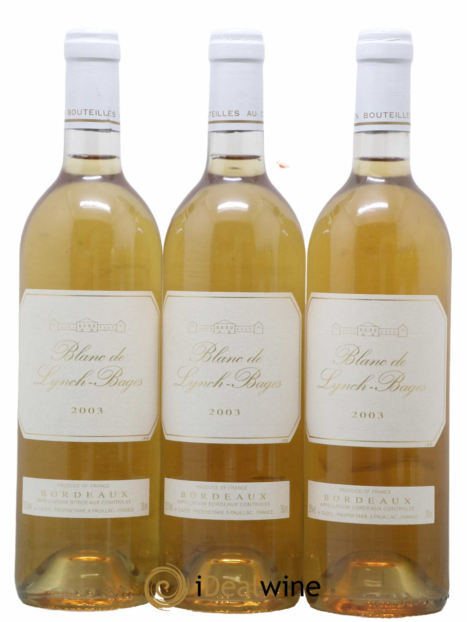 Blanc de Lynch Bages 2003 - Lot de 6 bouteilles - 2