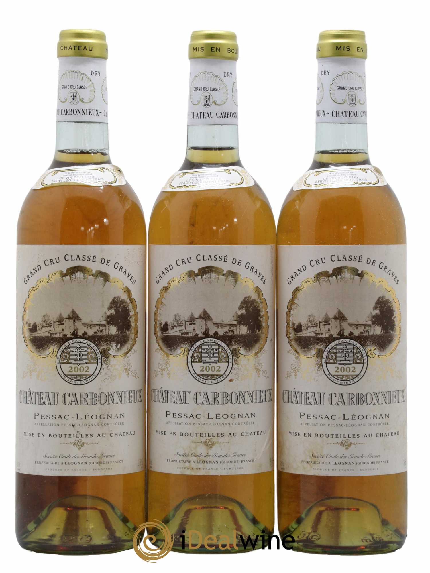 Château Carbonnieux Cru Classé de Graves 2002 - Lot de 6 bouteilles - 2