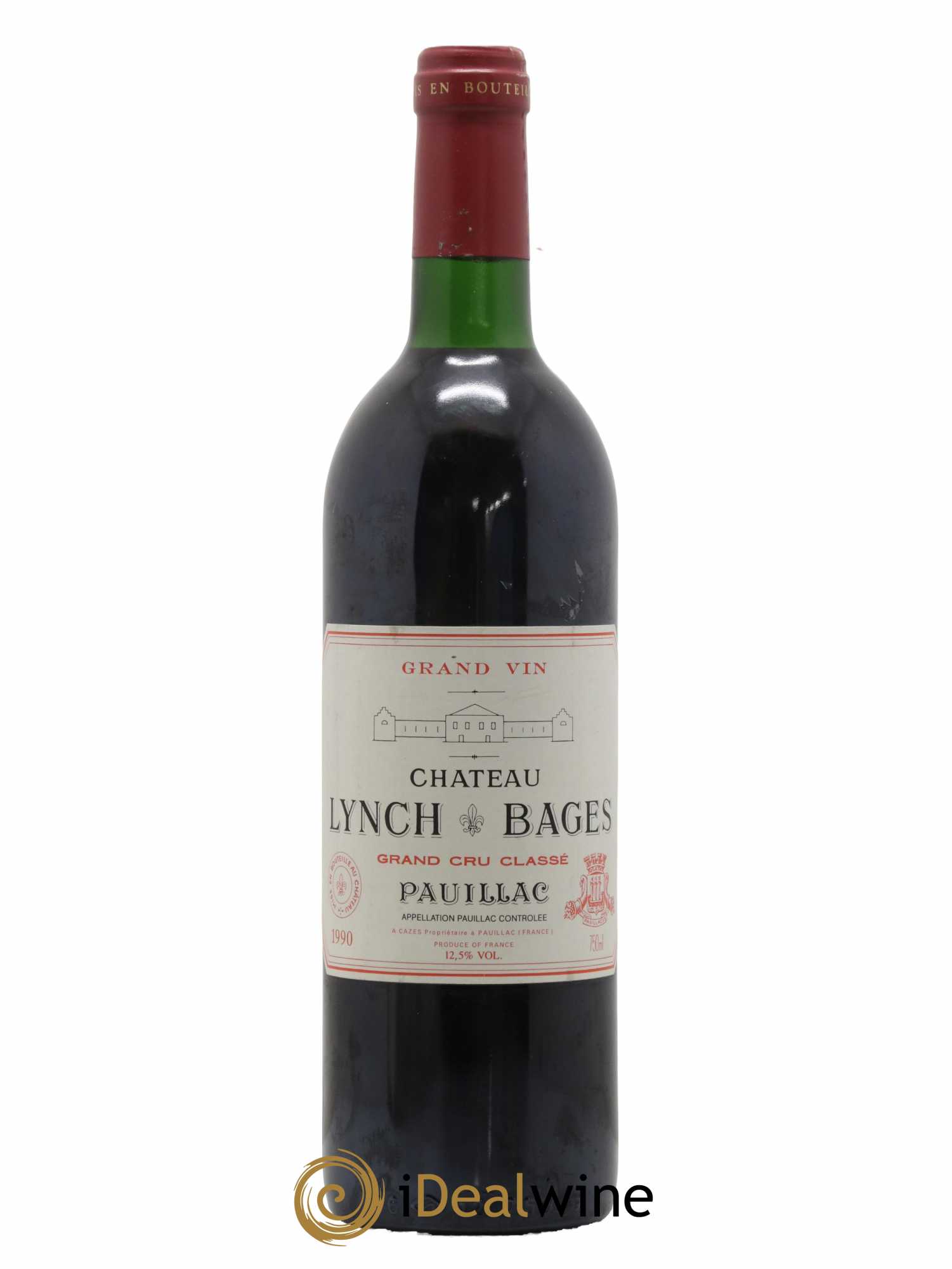 Château Lynch Bages 5ème Grand Cru Classé 1990 - Lot de 1 bouteille - 0