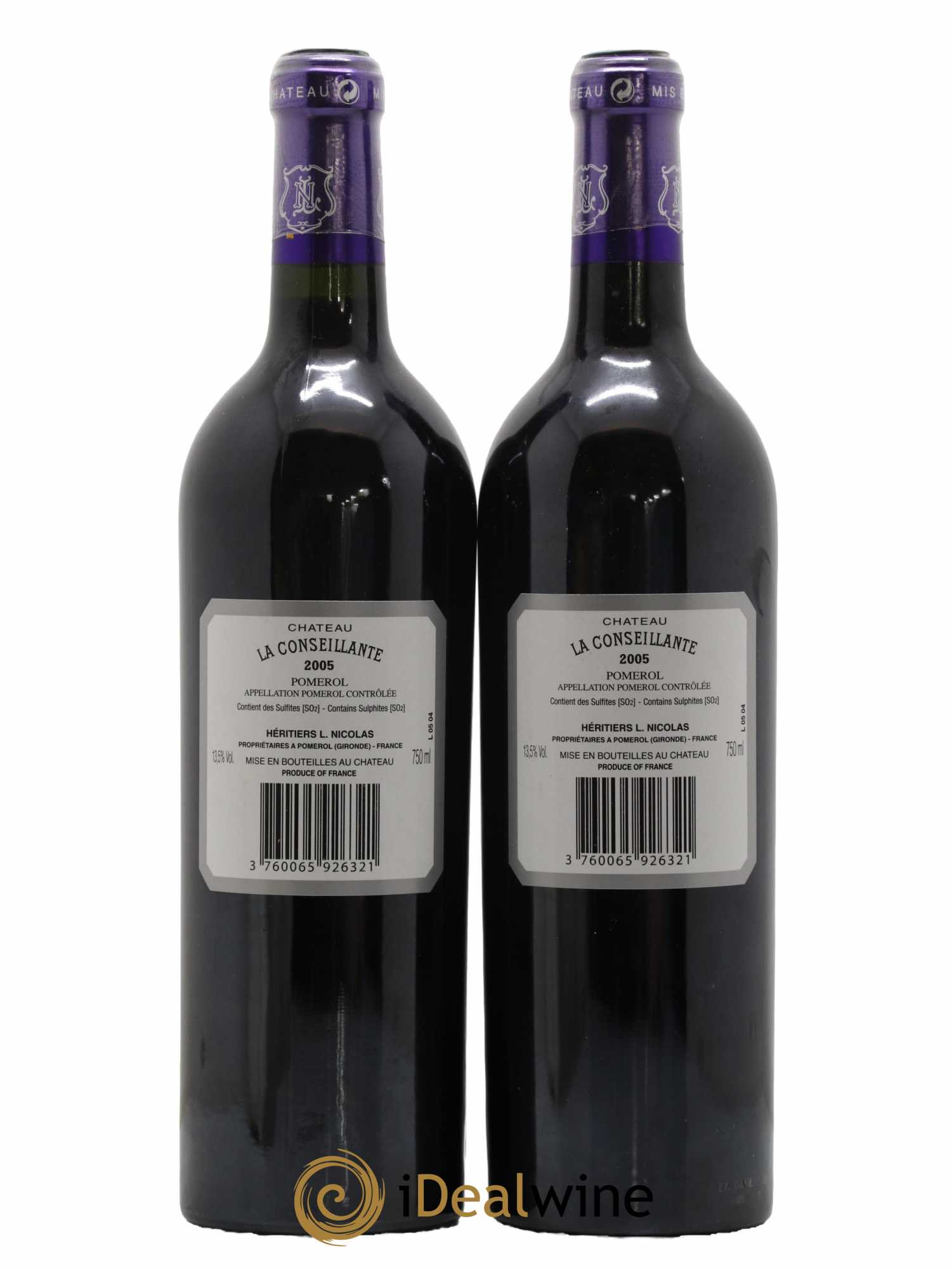 Château la Conseillante 2005 - Lot de 2 bouteilles - 1