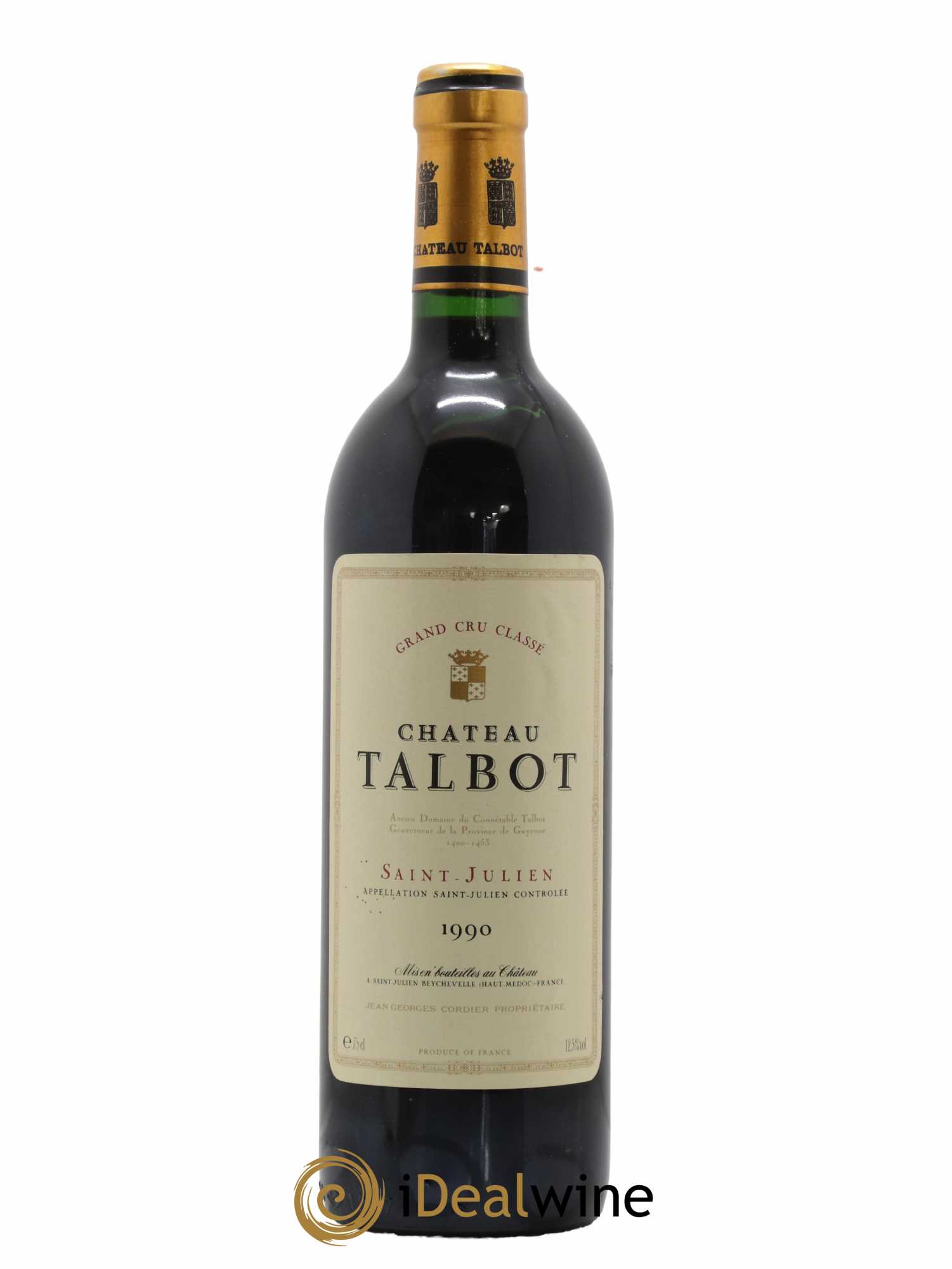 Château Talbot 4ème Grand Cru Classé 1990 - Lot de 1 bouteille - 0